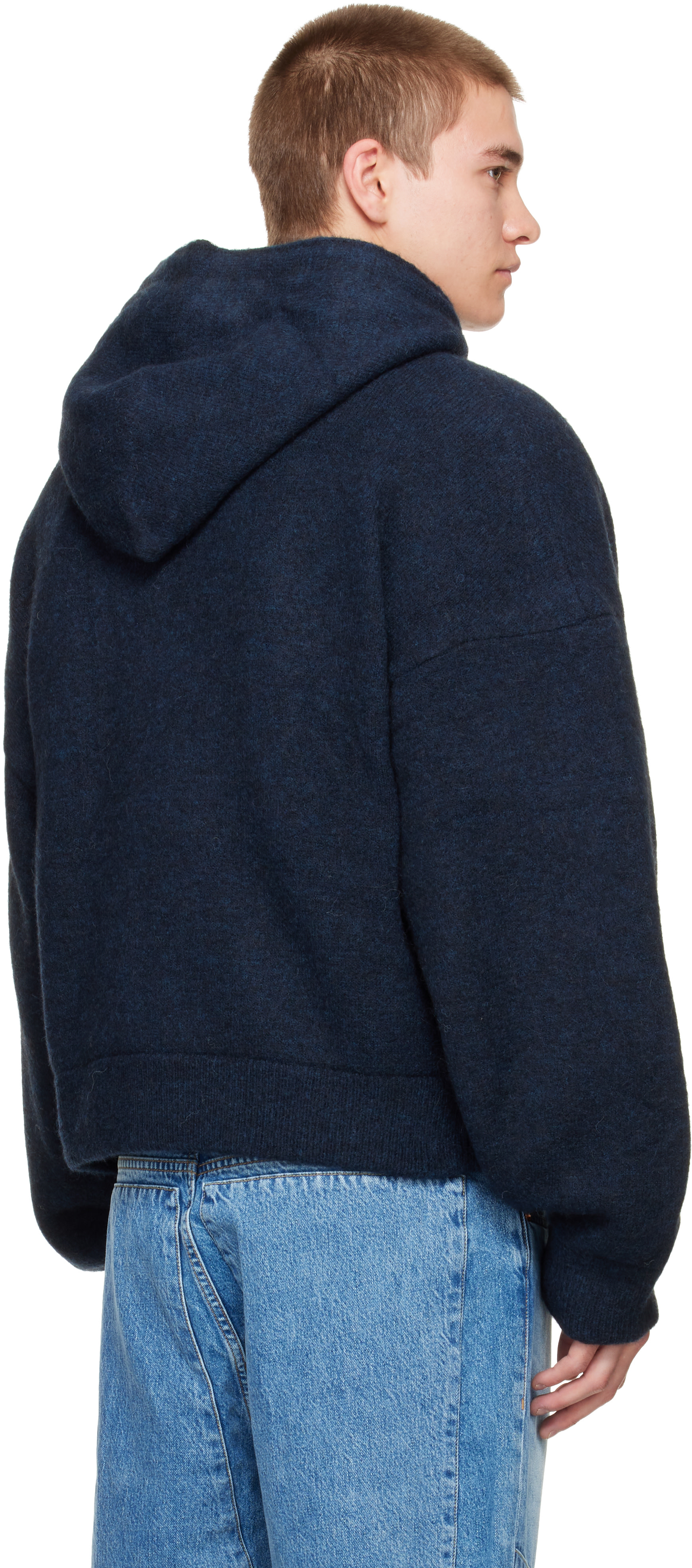 Seventh - Navy Alpaca Knit V2 Jacket
