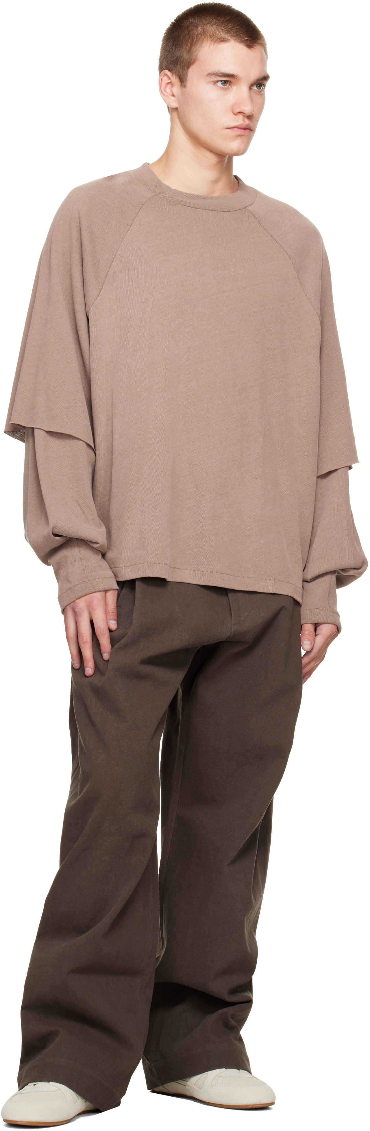 Seventh - Brown Canvas Bermuda Trousers