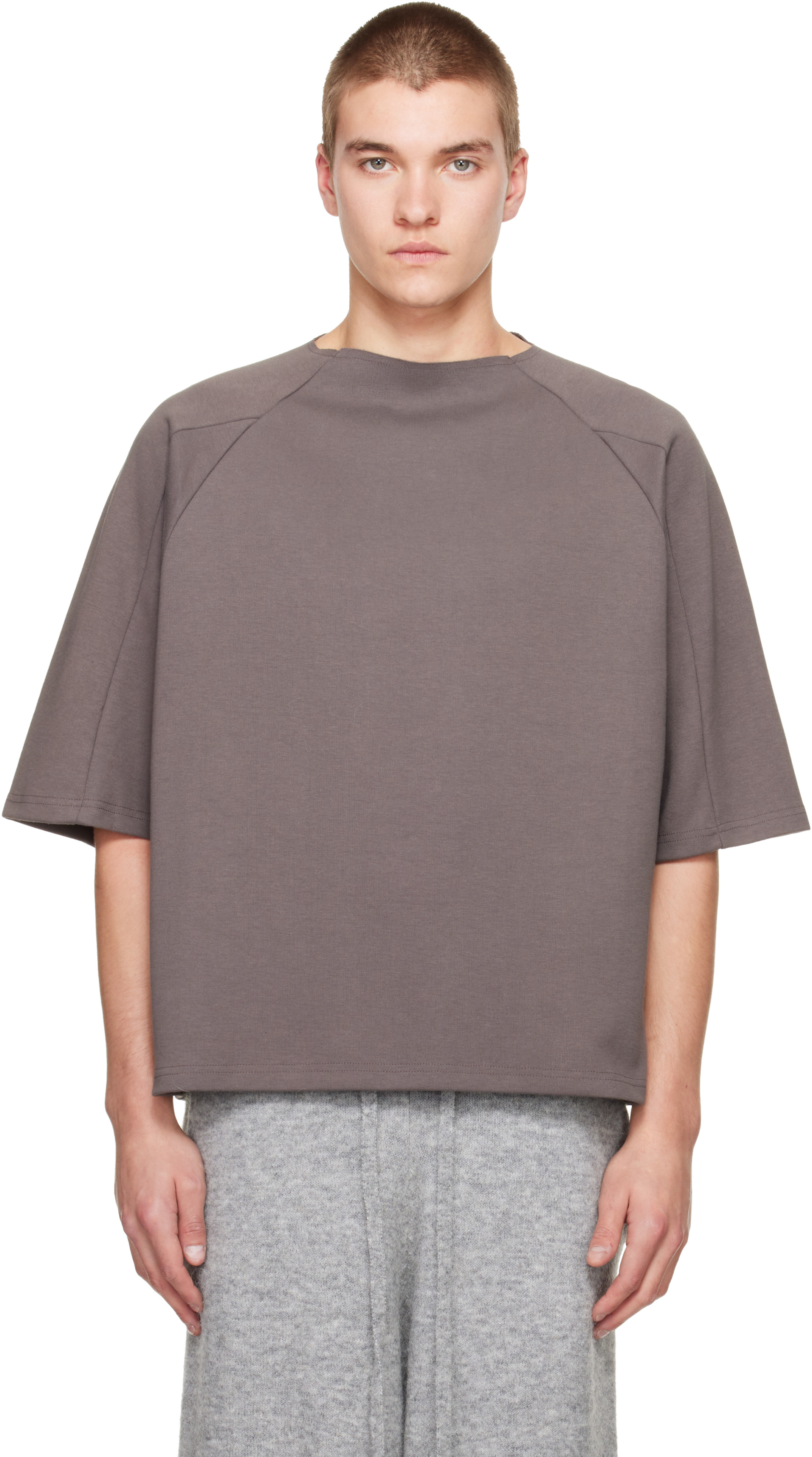 Seventh - T-shirt droit brun