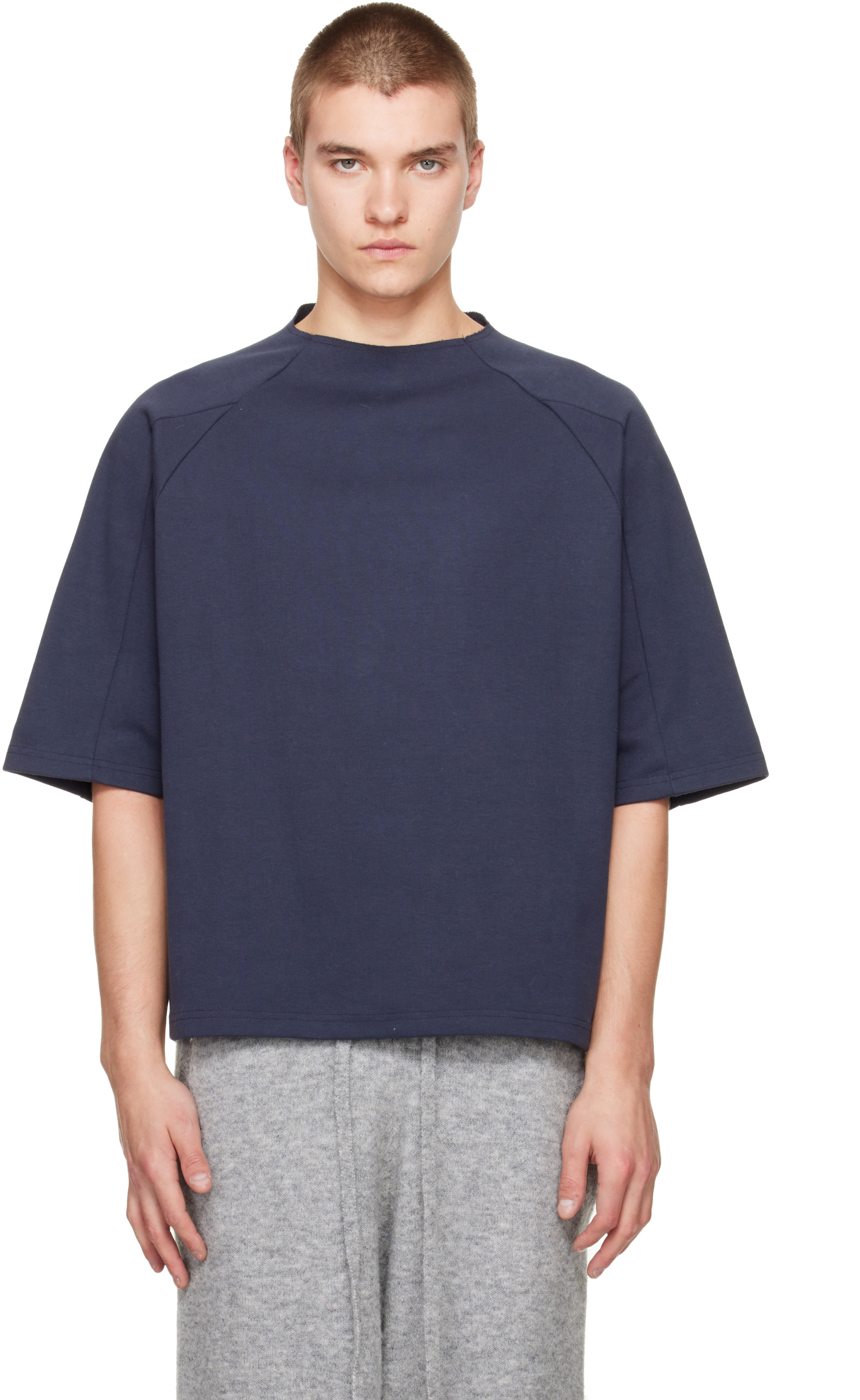 Seventh - Navy Box Cut T-shirt