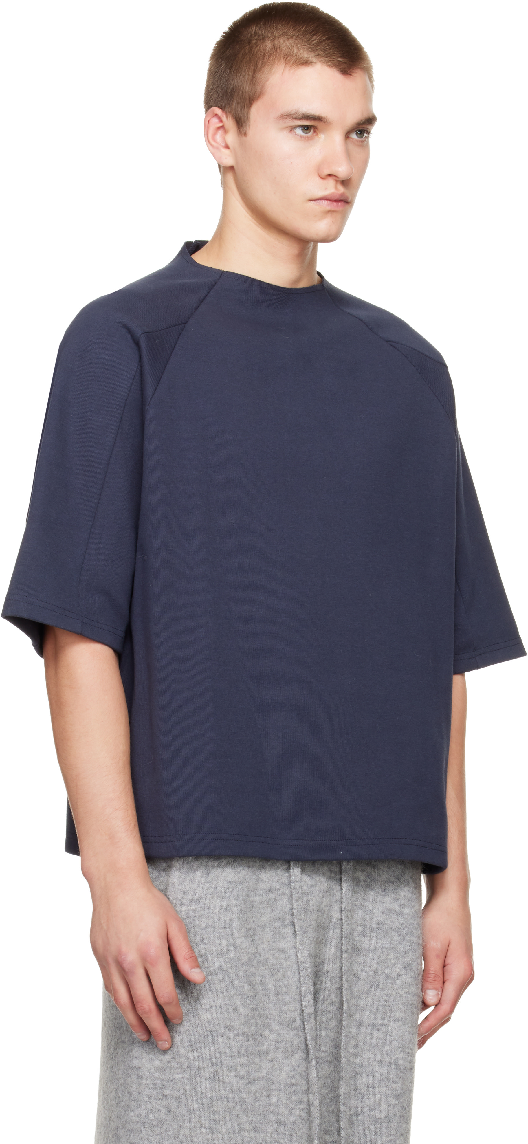 Seventh - Navy Box Cut T-shirt