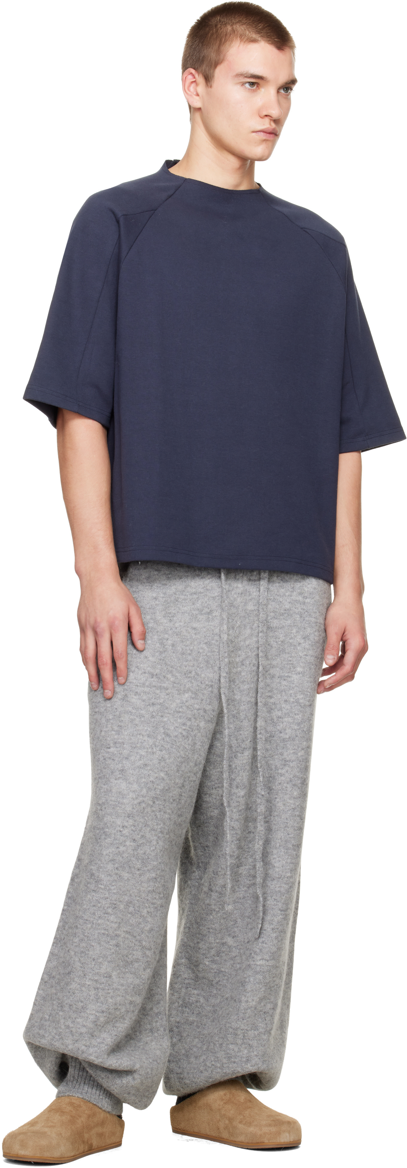 Seventh - Navy Box Cut T-shirt