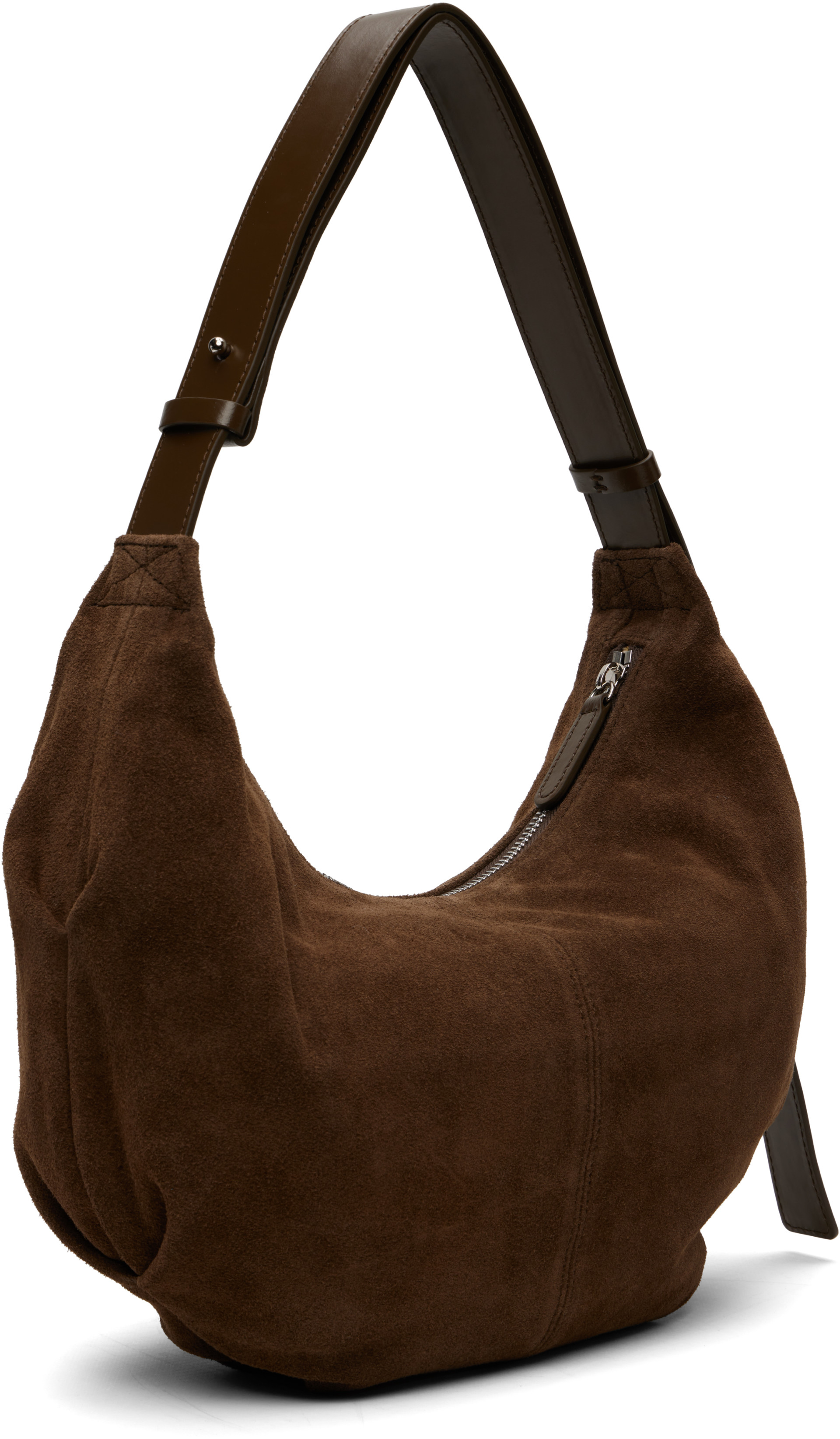 Nothing Written: Brown HT Suede Shoulder Bag | SSENSE