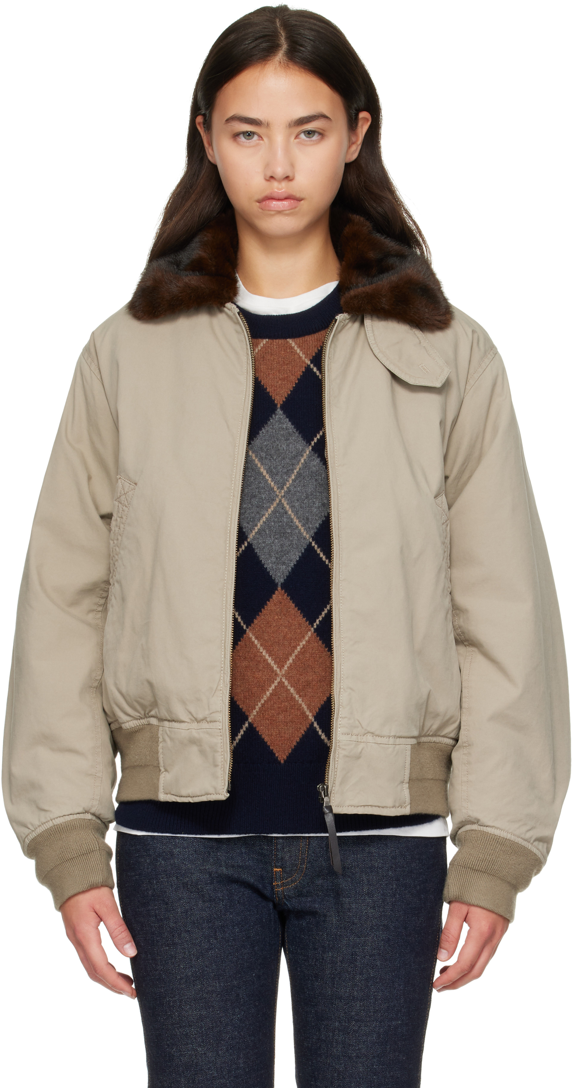 Nothing Written - Beige Maison Pilot Jacket
