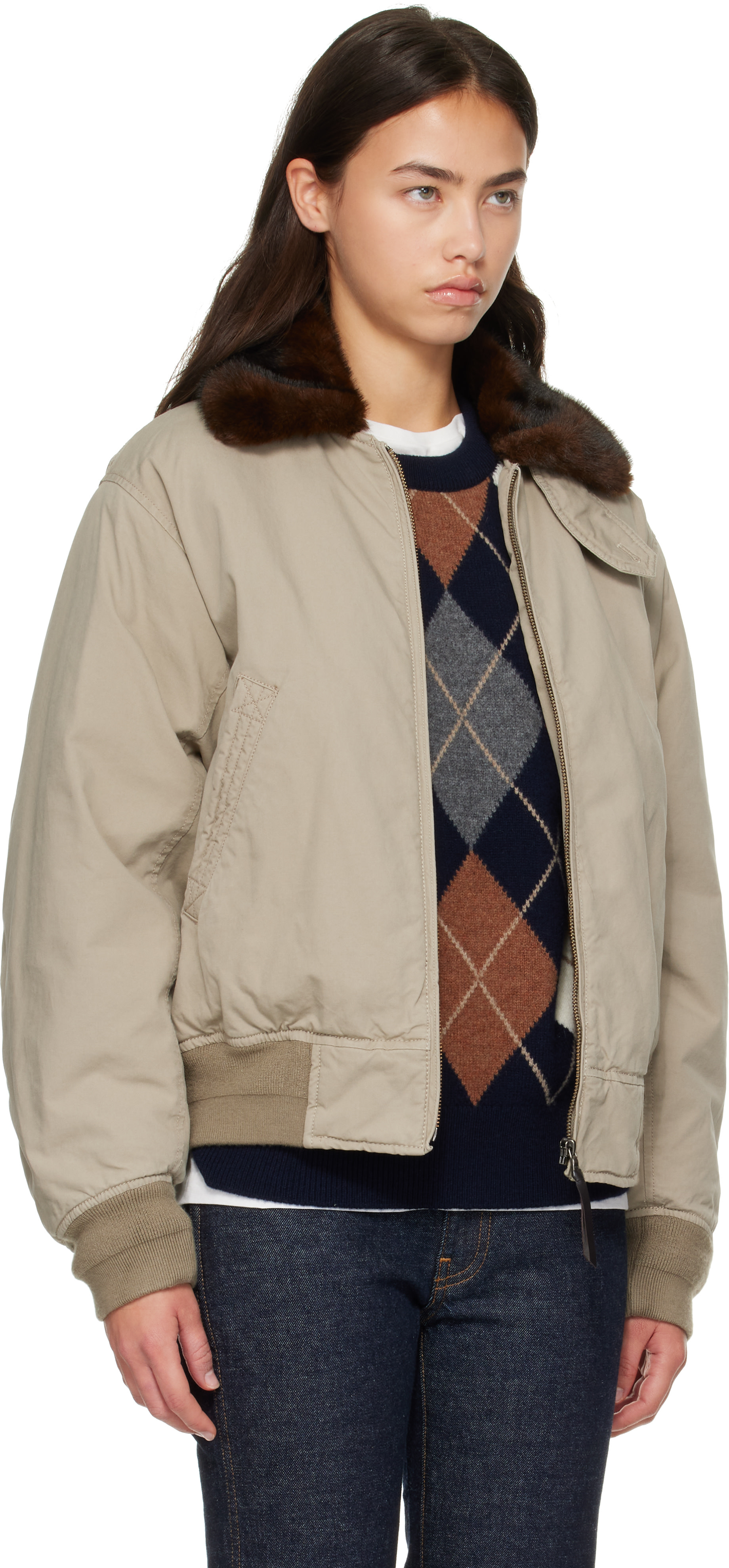 Nothing Written - Beige Maison Pilot Jacket