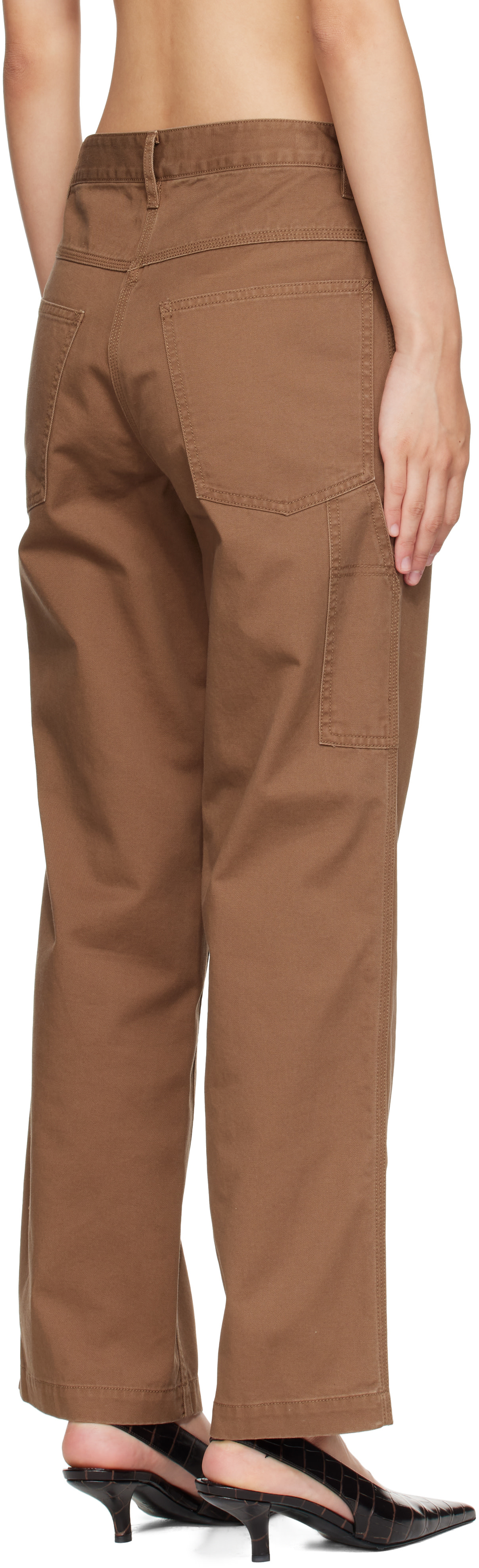 Nothing Written - Pantalon chino ample Tabby brun