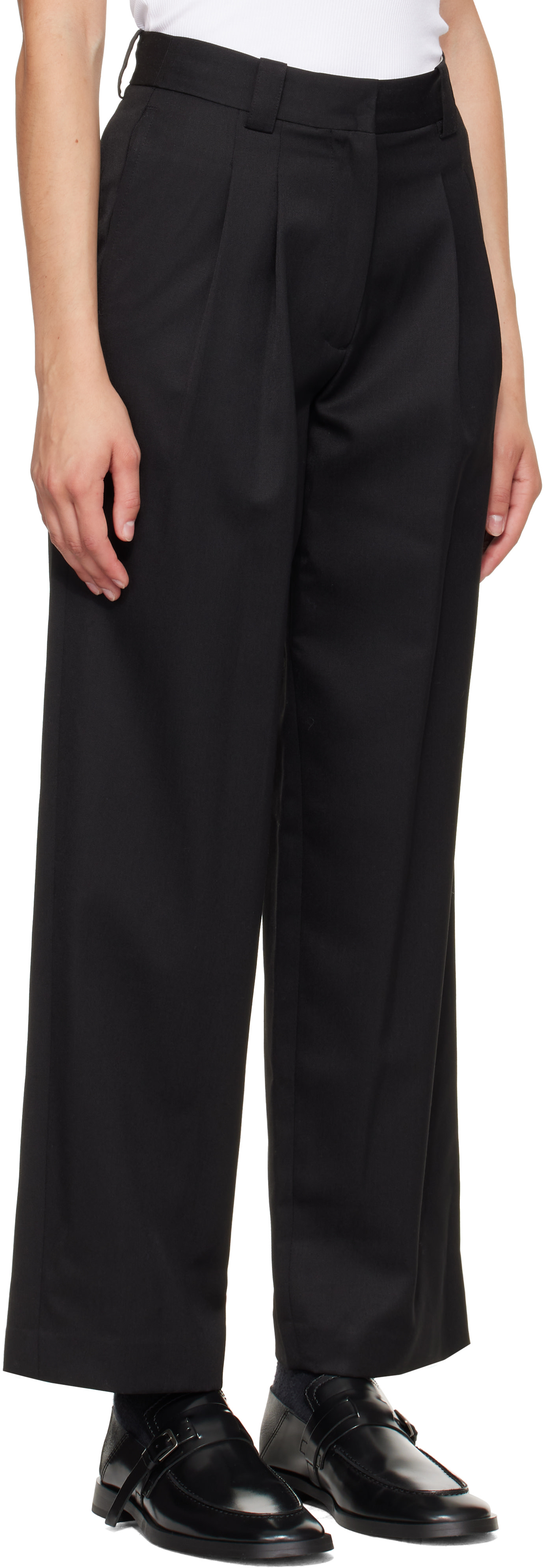 Nothing Written - Black Frame Wool Trousers