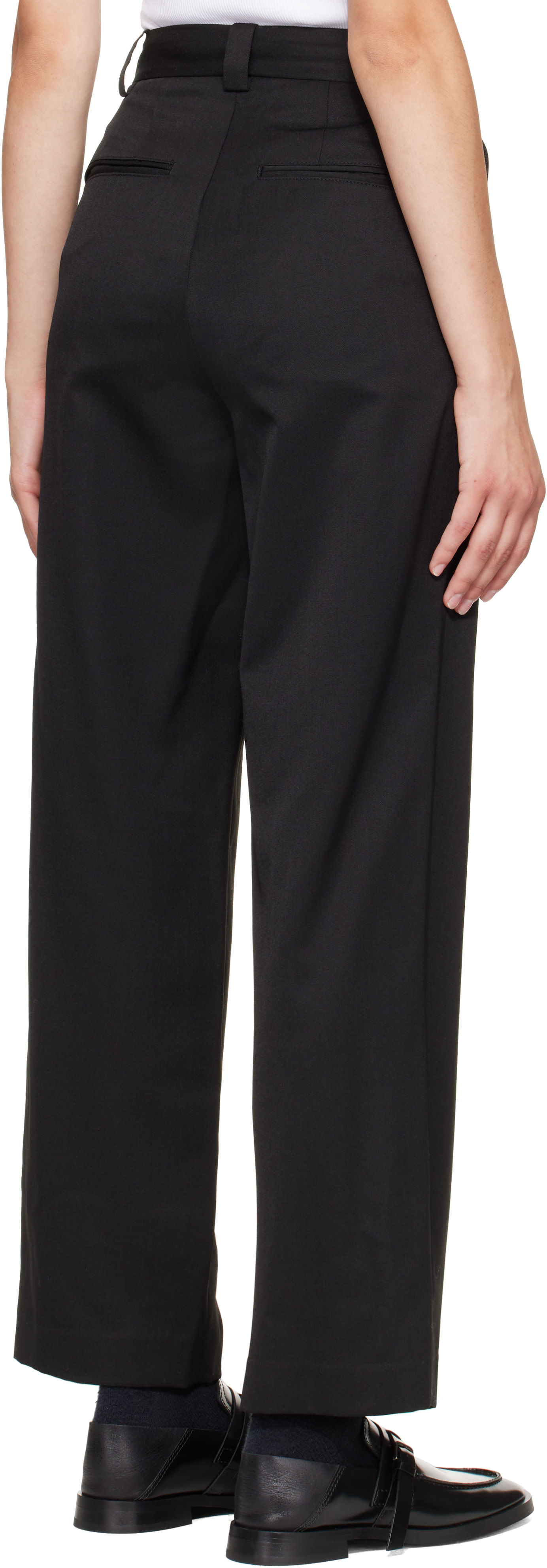 Nothing Written - Black Frame Wool Trousers