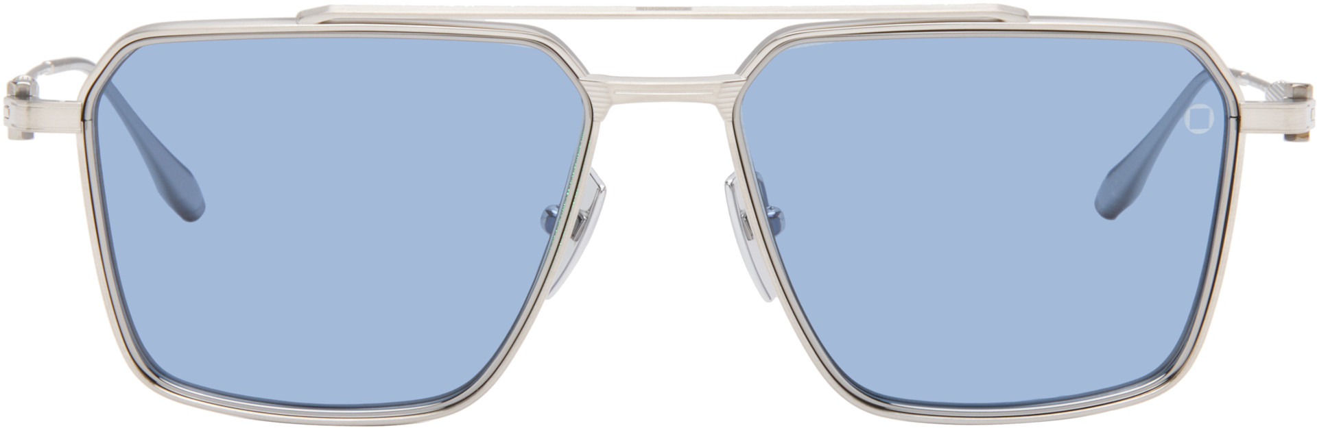 Akoni: Silver Telesto-56 Sunglasses | SSENSE