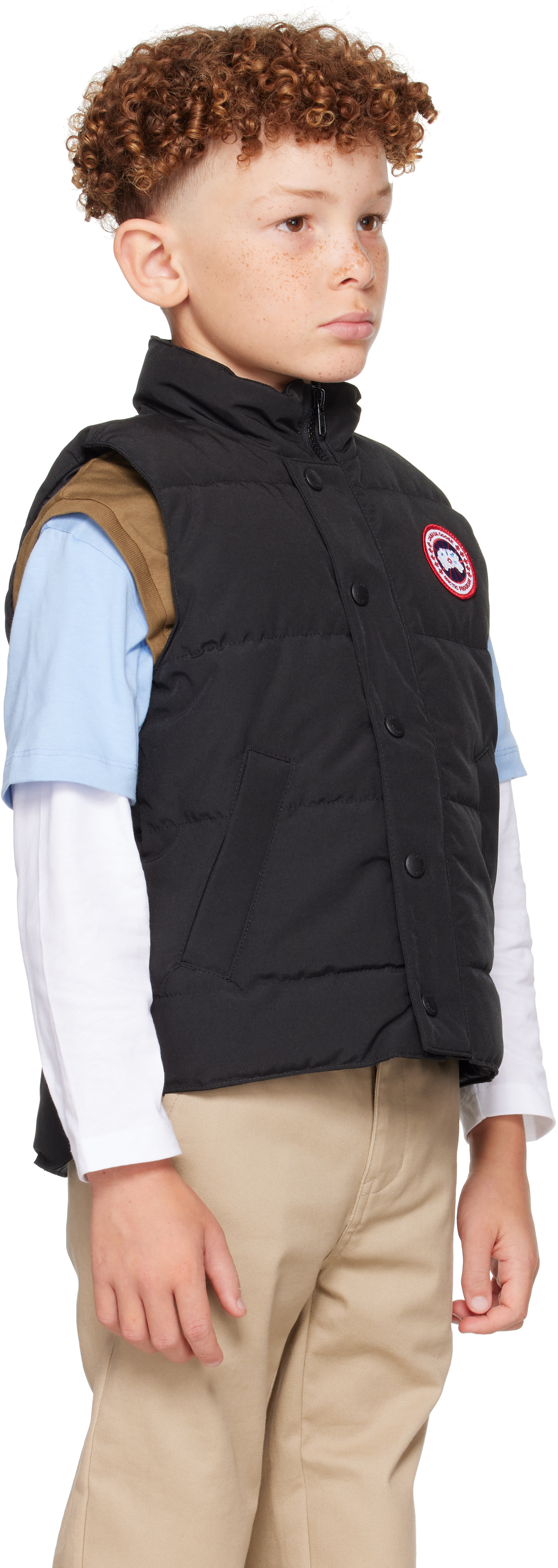 Canada Goose Kids - 빅 키즈 블랙 바니에 다운 베스트