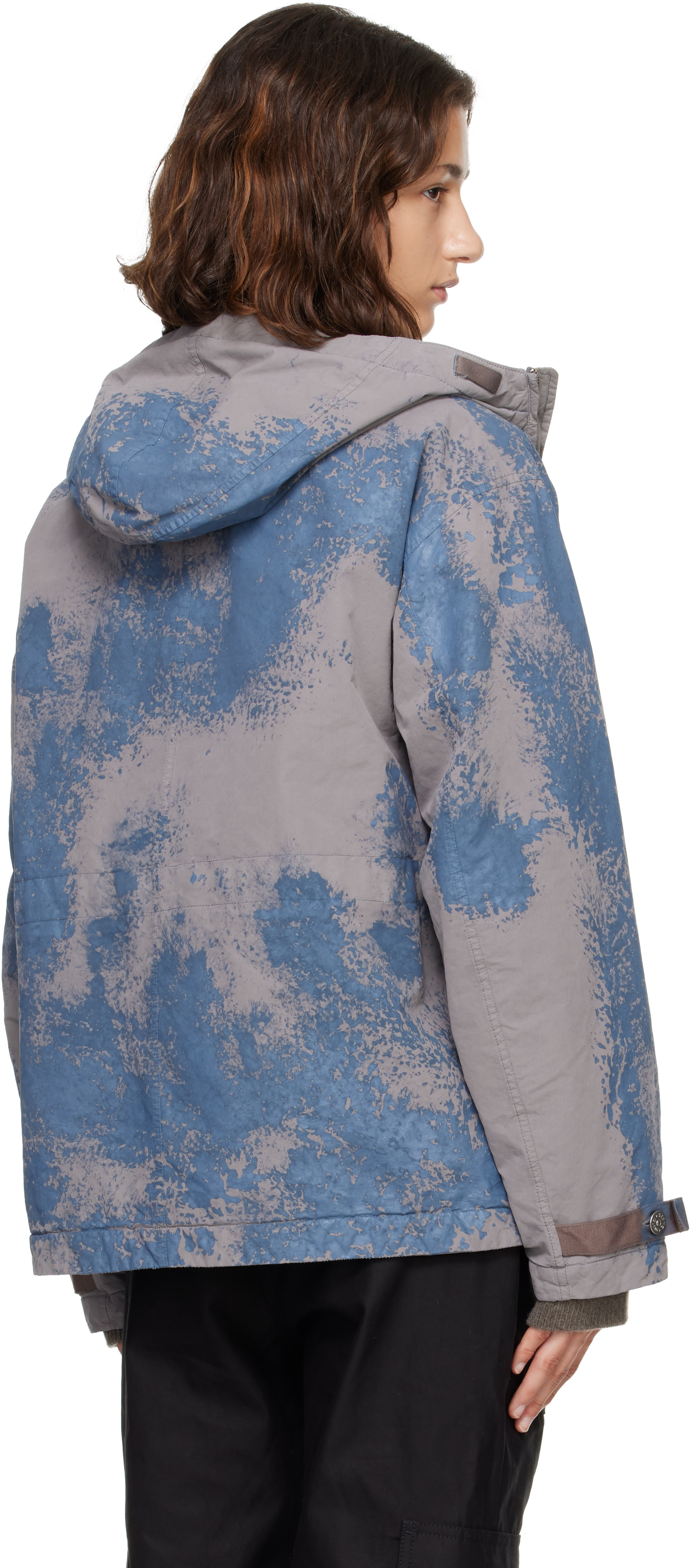 Stone Island: グレー Q100031 Hand Painted David Light-TC