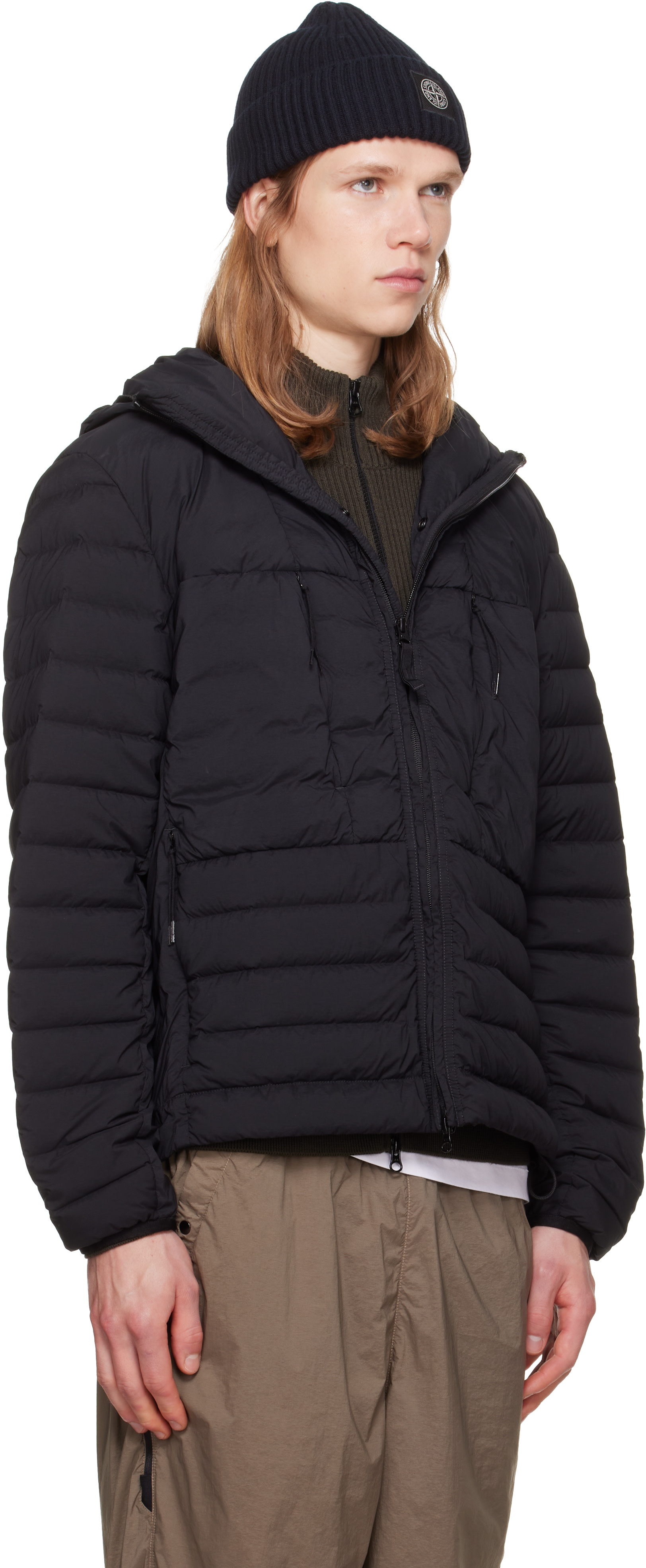 Stone Island - ブラック 4100107 Seamless Tunnel Nylon ダウンジャケット