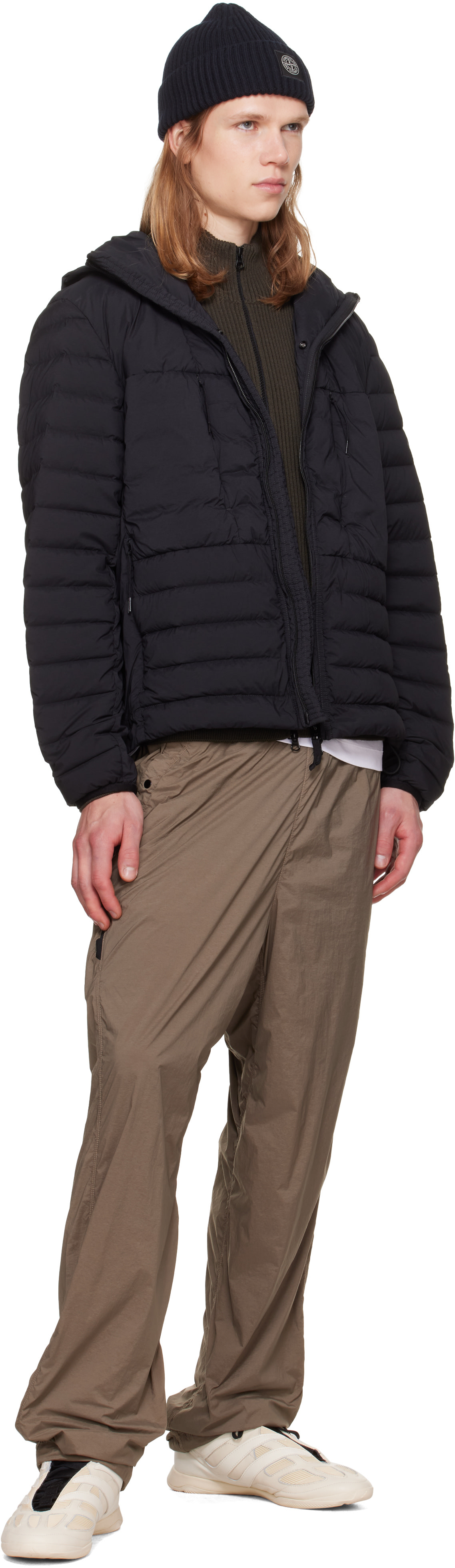 Stone Island - ブラック 4100107 Seamless Tunnel Nylon ダウンジャケット