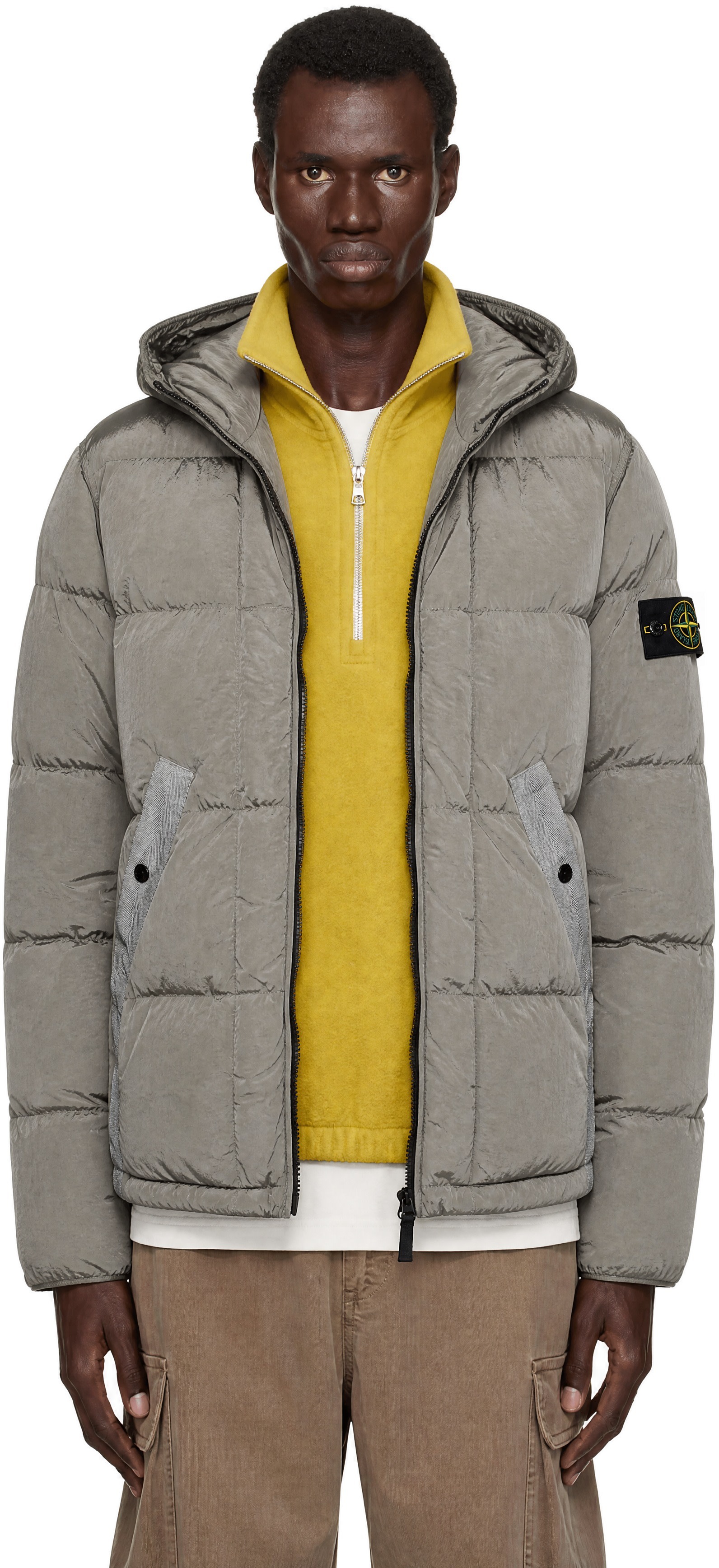 Stone Island - Gray 4100019 Nylon Metal Down Jacket