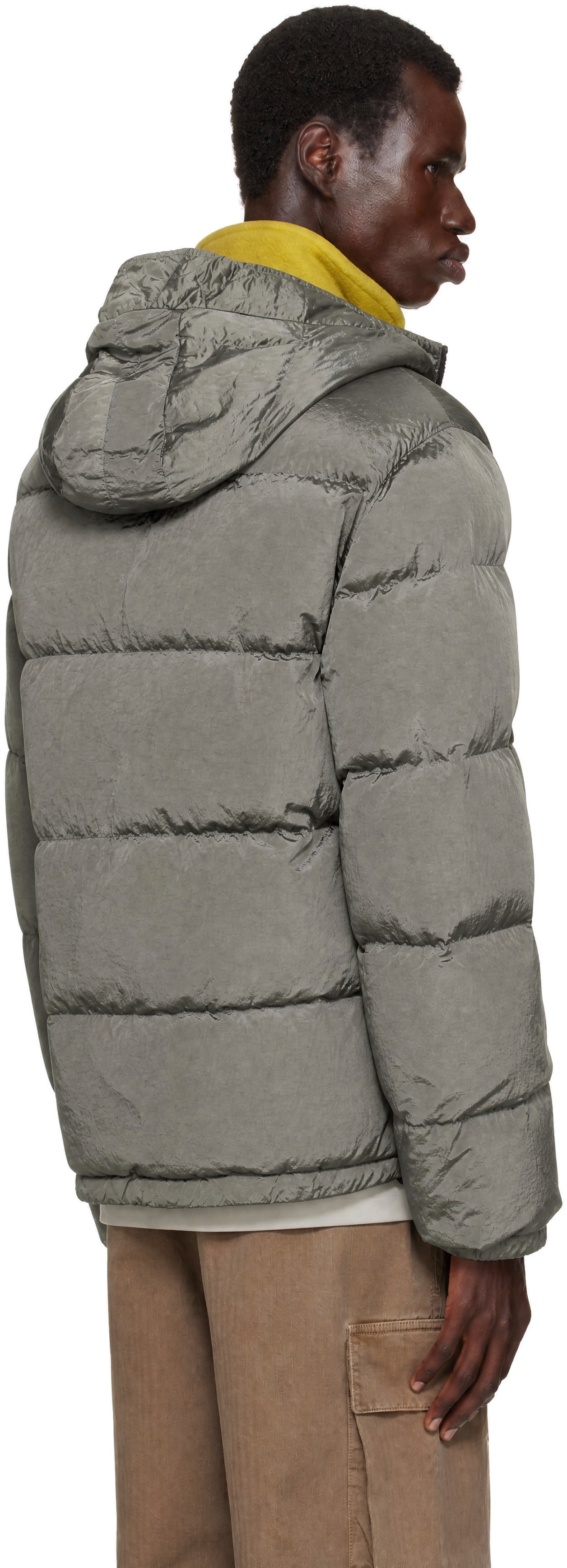 Stone Island - Gray 4100019 Nylon Metal Down Jacket
