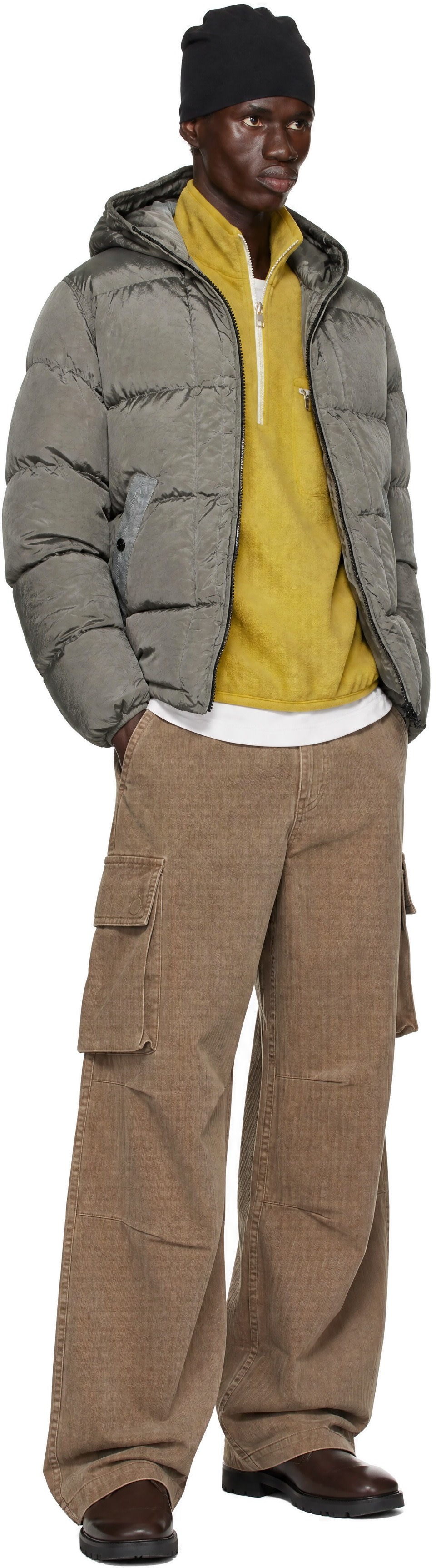 Stone Island - Gray 4100019 Nylon Metal Down Jacket