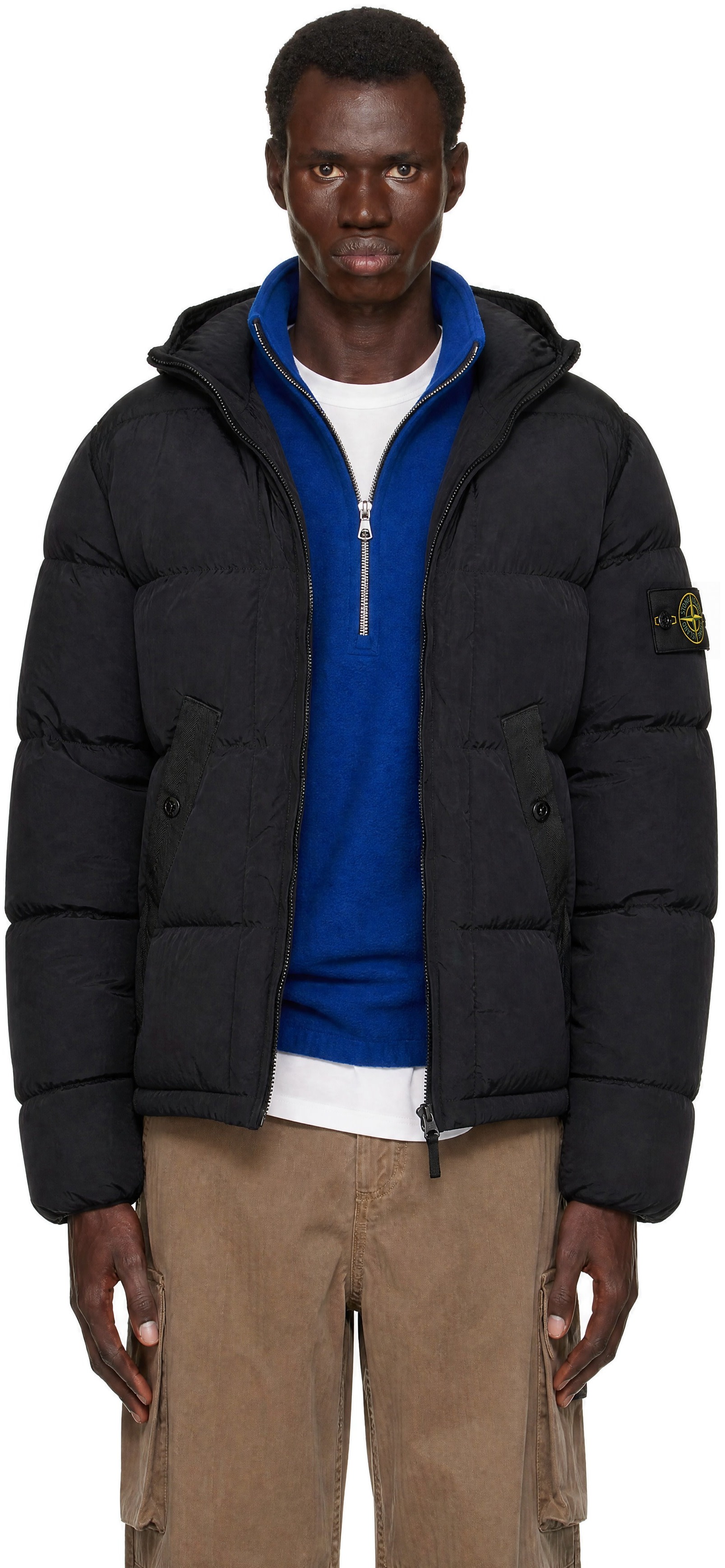 Stone Island - Black 4100019 Nylon Metal Down Jacket