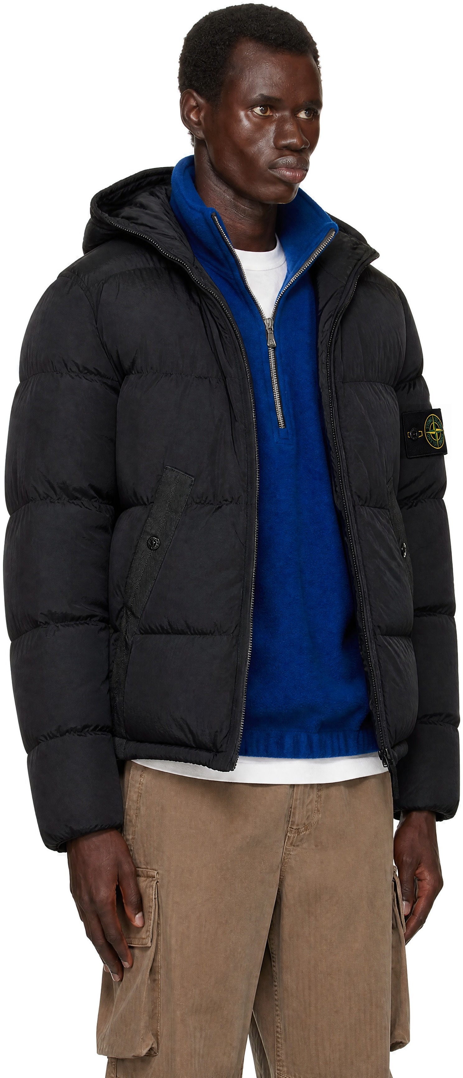 Stone Island - Black 4100019 Nylon Metal Down Jacket