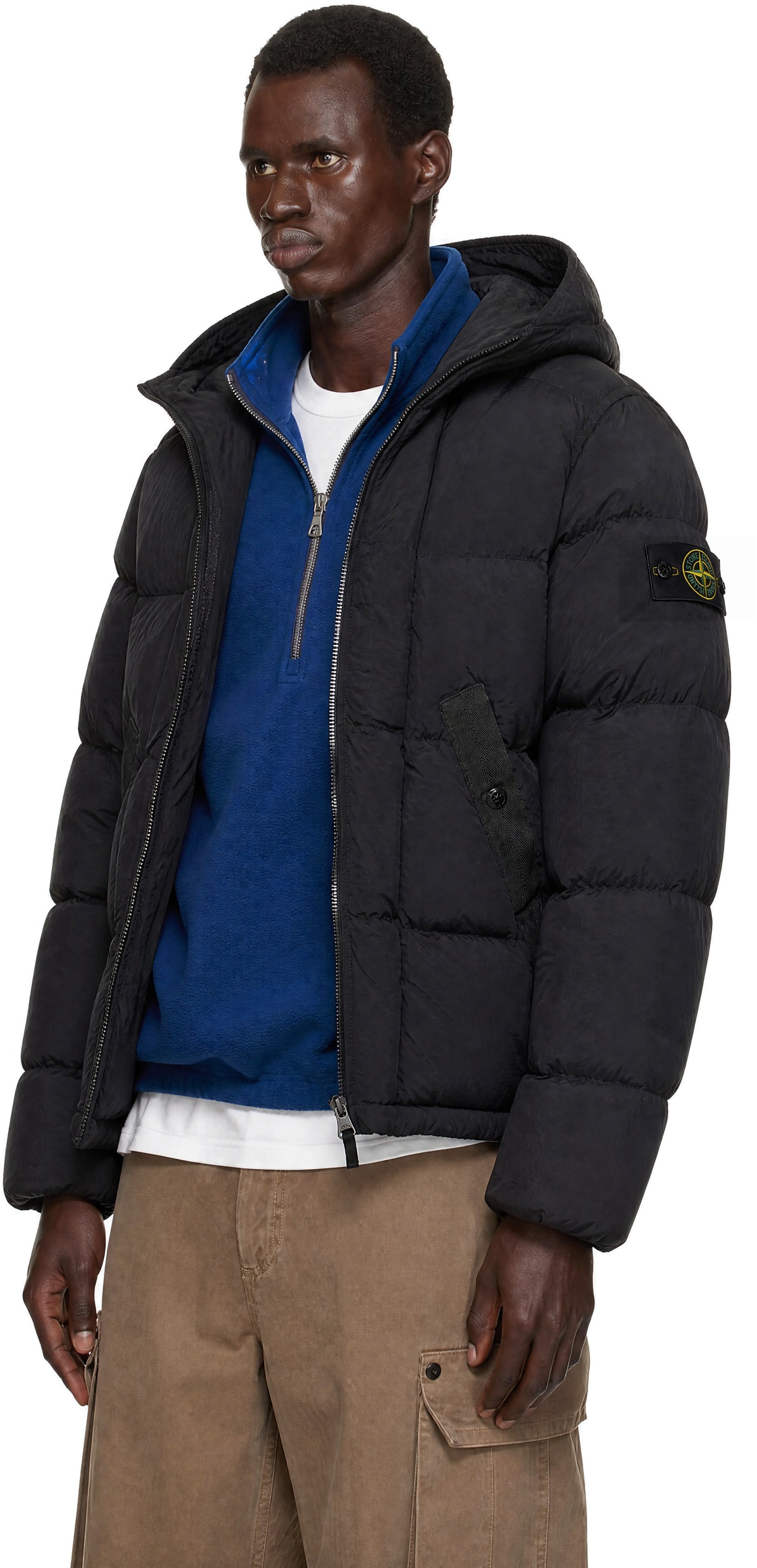 Stone Island - Black 4100019 Nylon Metal Down Jacket