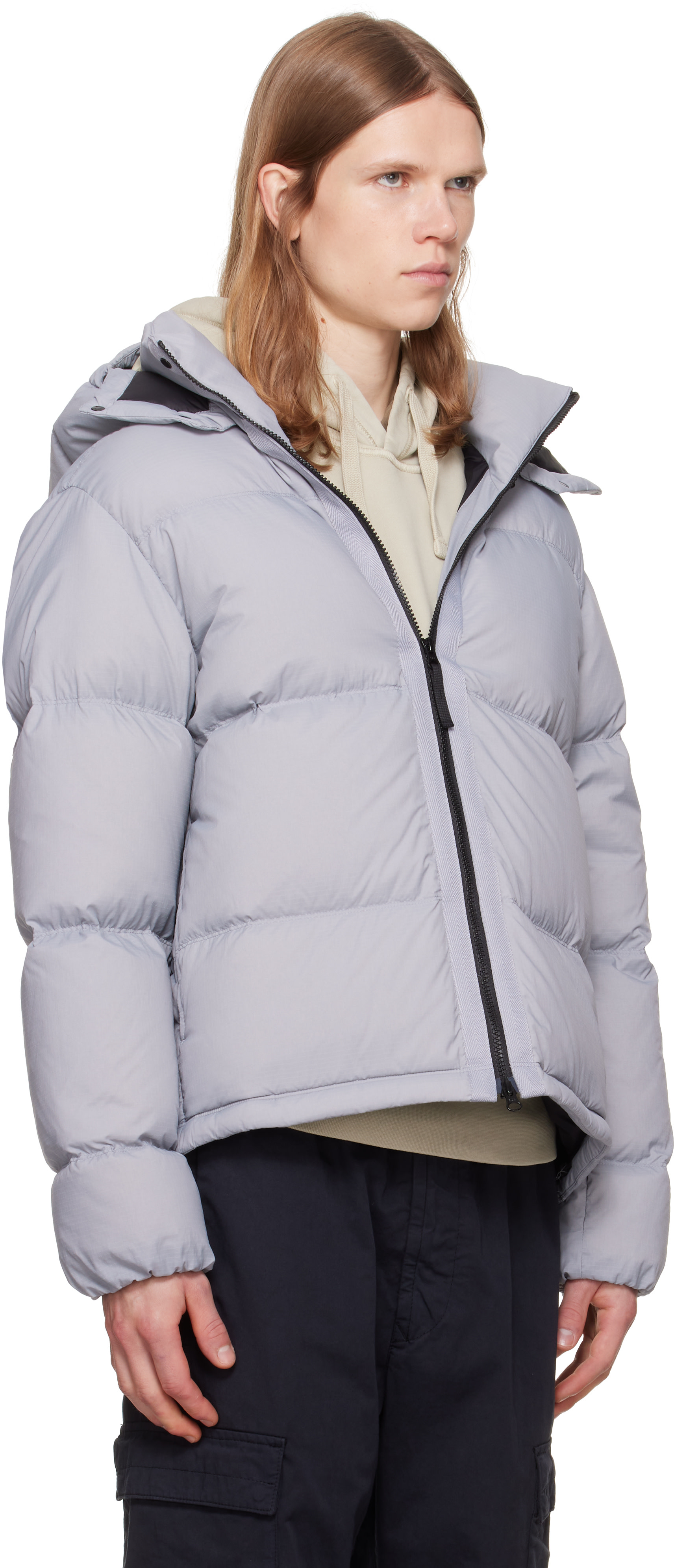 Stone Island: グレー 4100013 Matt Ripstop Cordura Advanced Fabrics