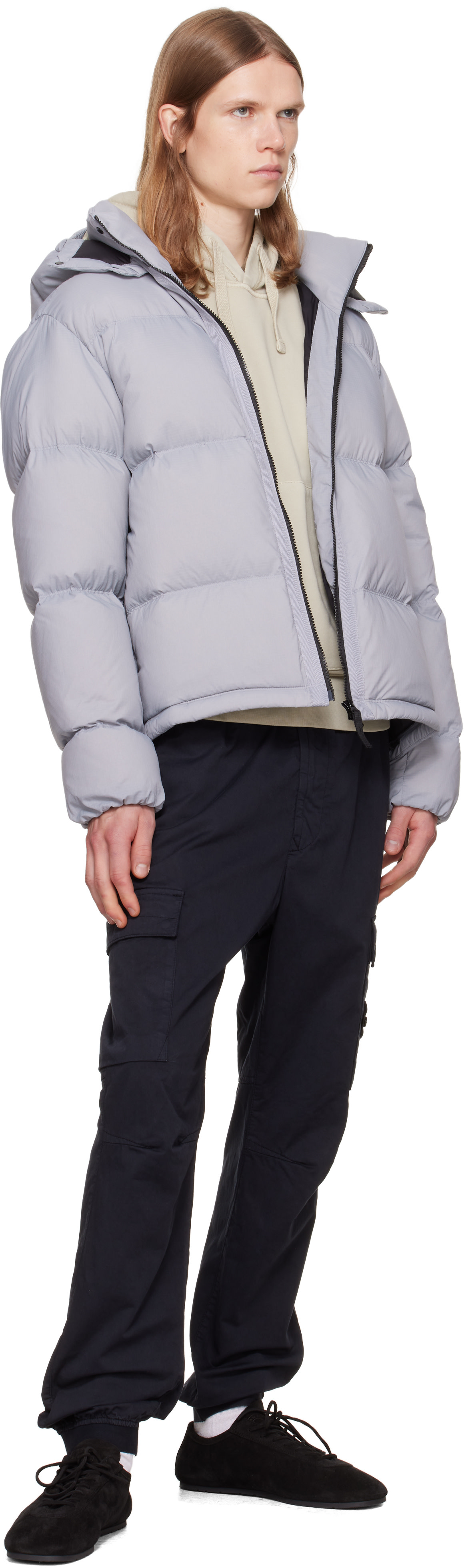 Stone Island: グレー 4100013 Matt Ripstop Cordura Advanced Fabrics