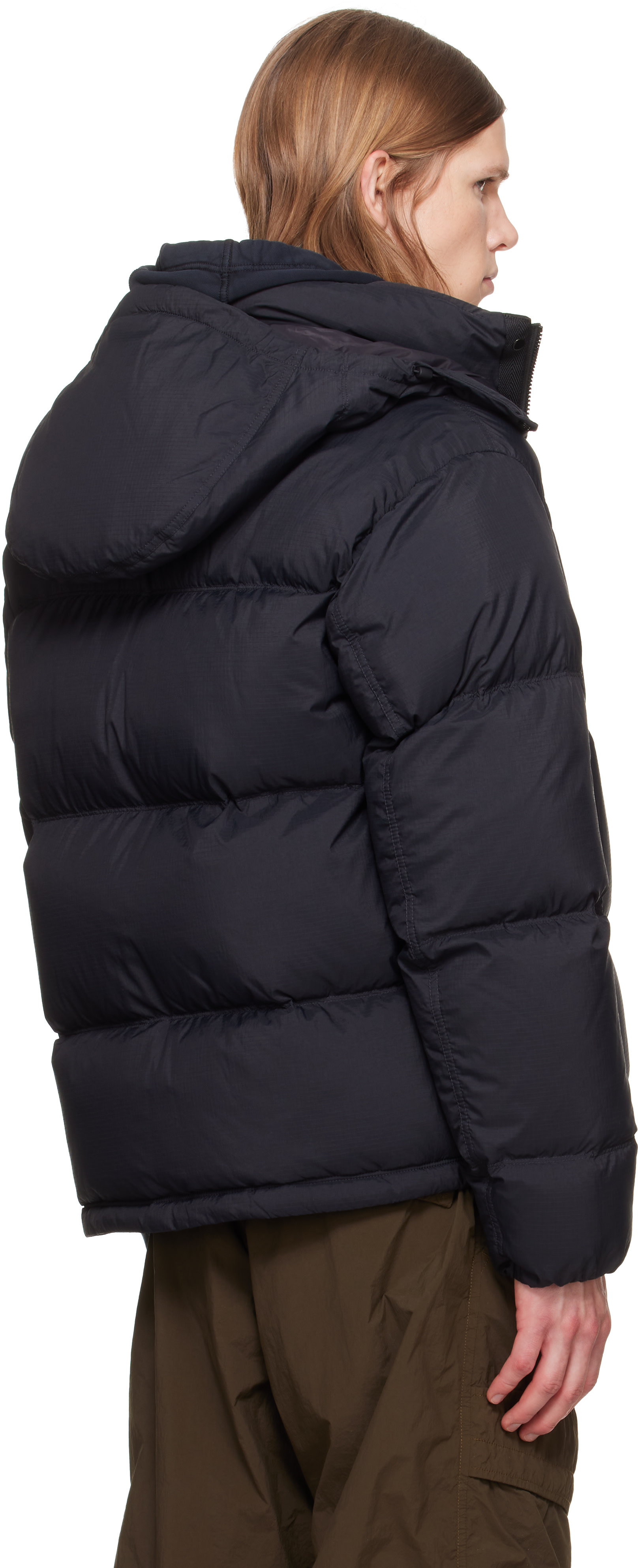 Stone Island: ブラック 4100013 Matt Ripstop Cordura Advanced