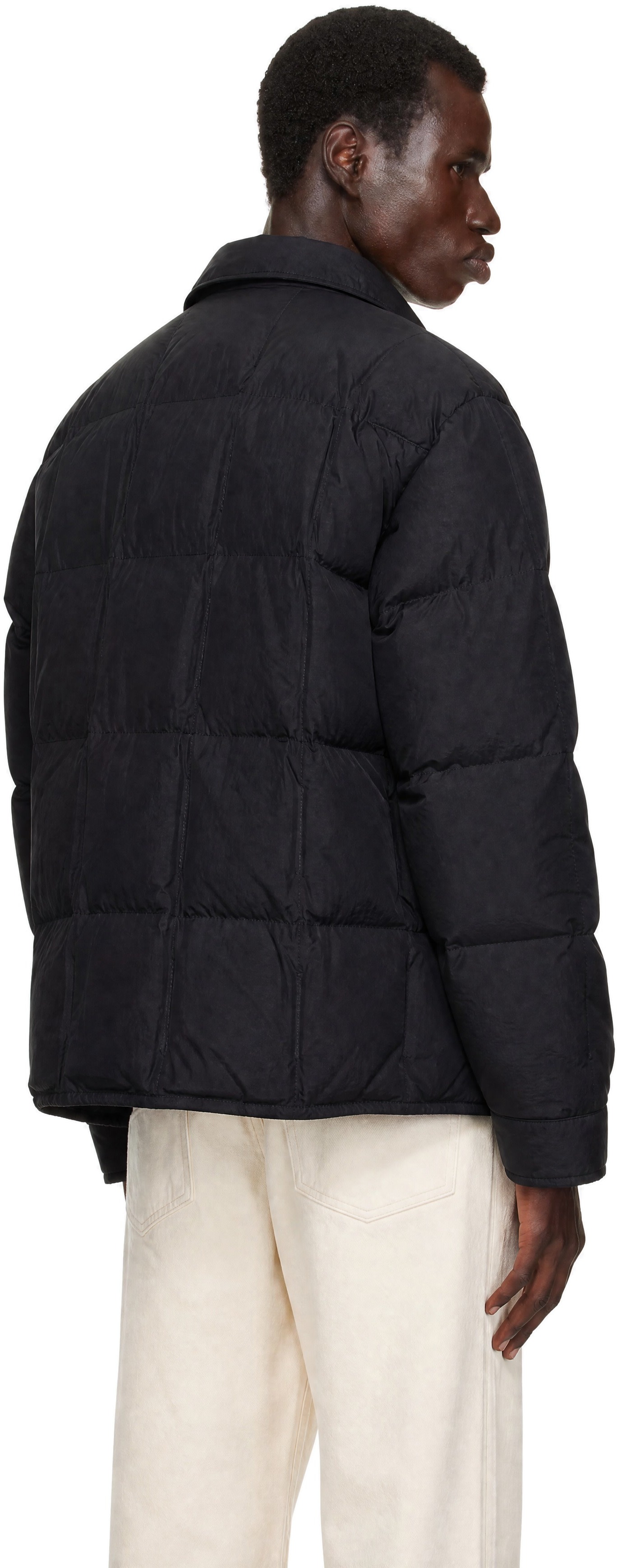 Stone Island - Black 4100033 Micro Twill Down Jacket