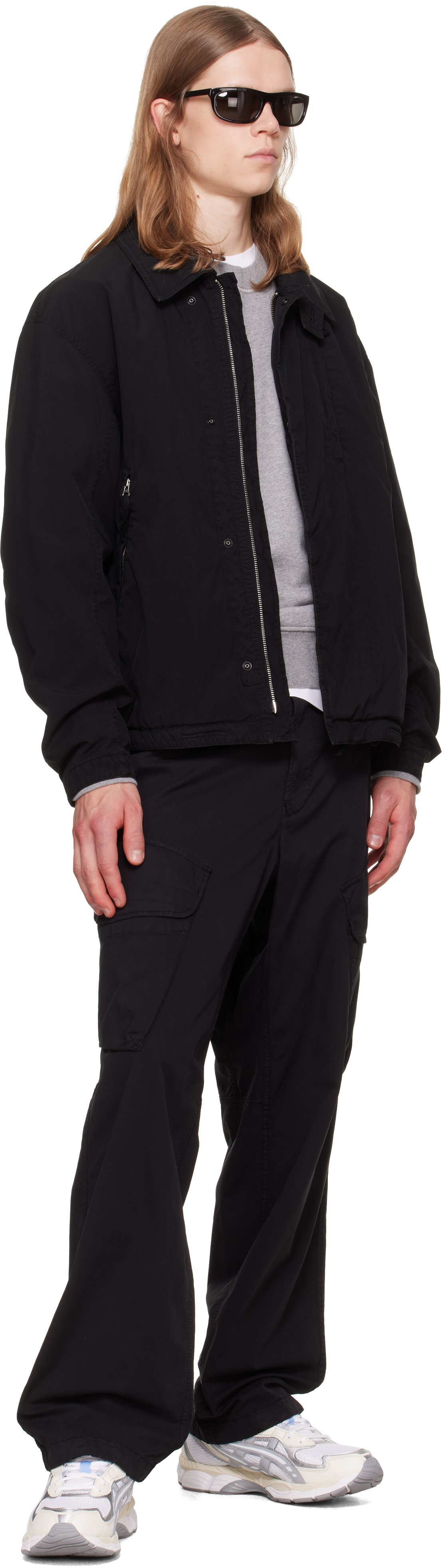 Stone Island - 블랙 Q100011 라이트 컴팩트 터치 폴리 TC 재킷