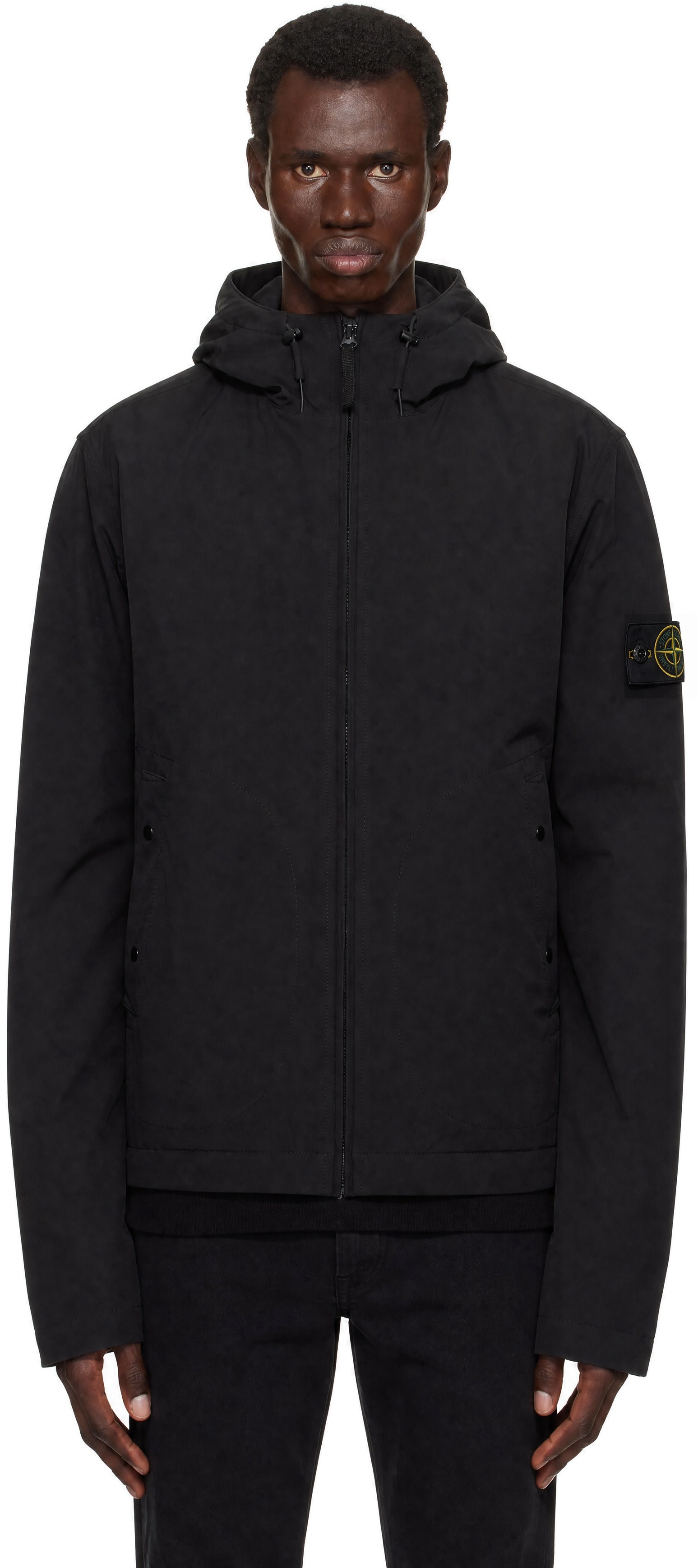 Stone Island - Black 4100108 Soft Shell Short Parka Jacket
