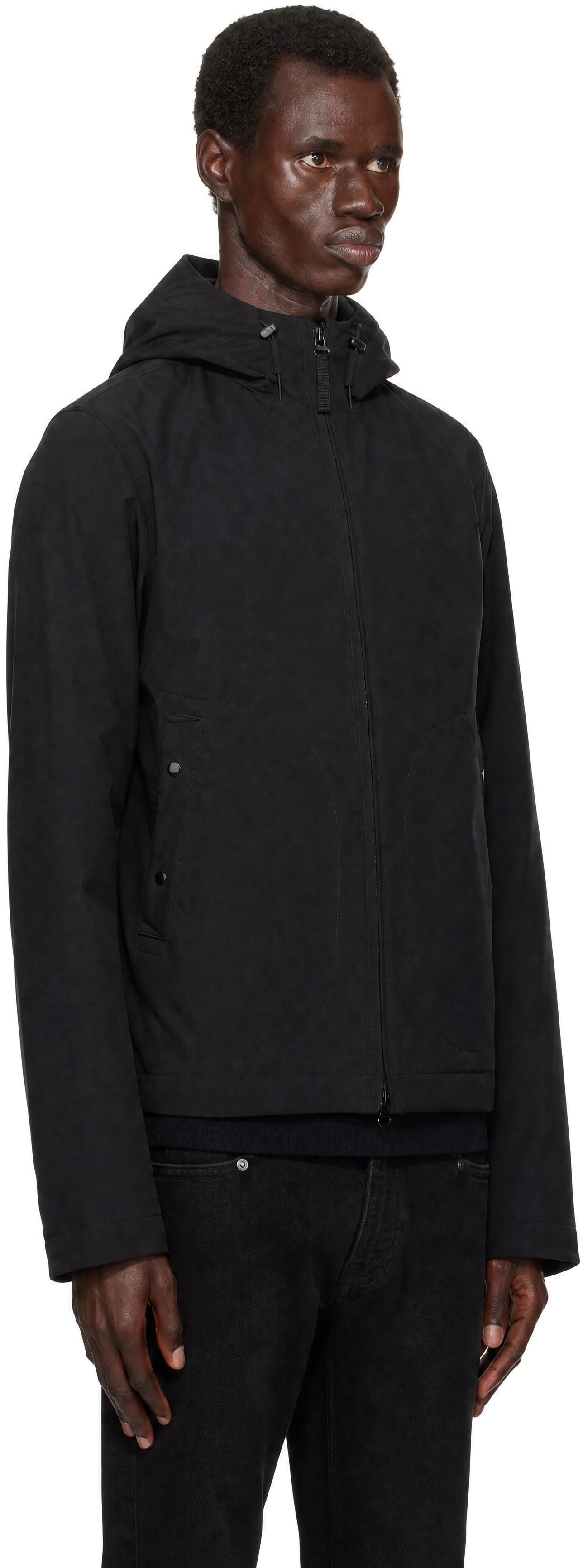 Stone Island - Black 4100108 Soft Shell Short Parka Jacket