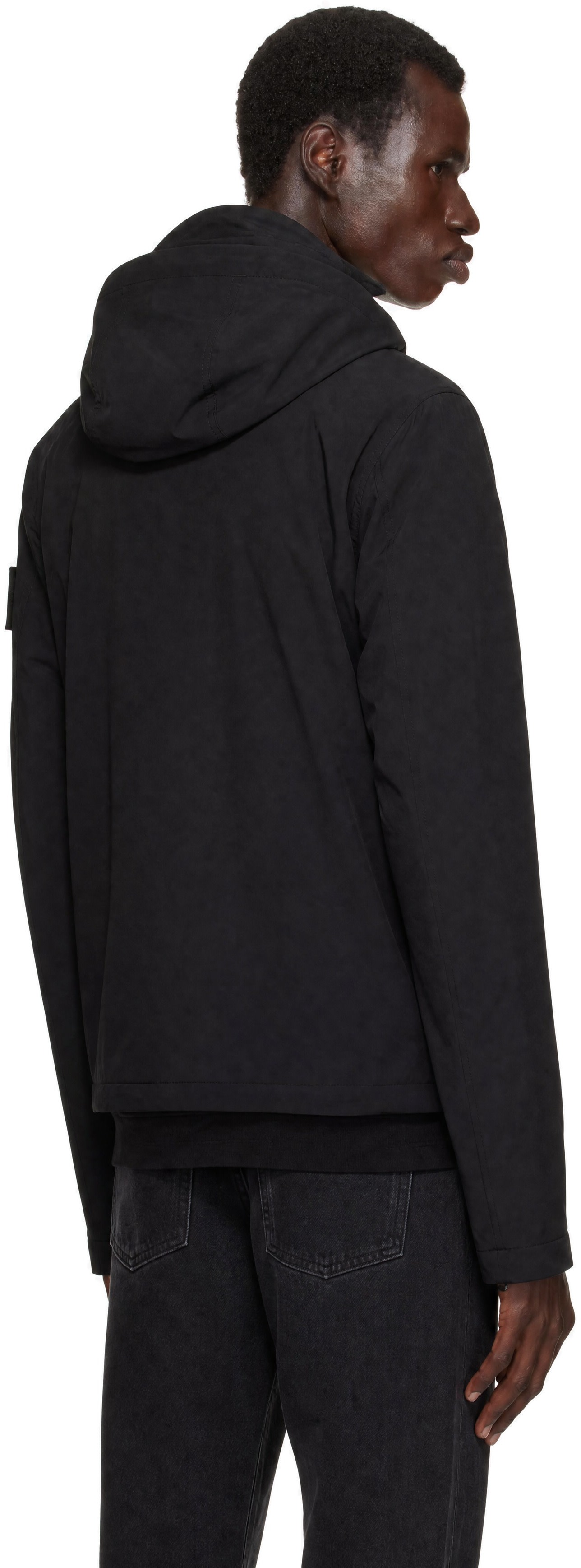 Stone Island - Black 4100108 Soft Shell Short Parka Jacket