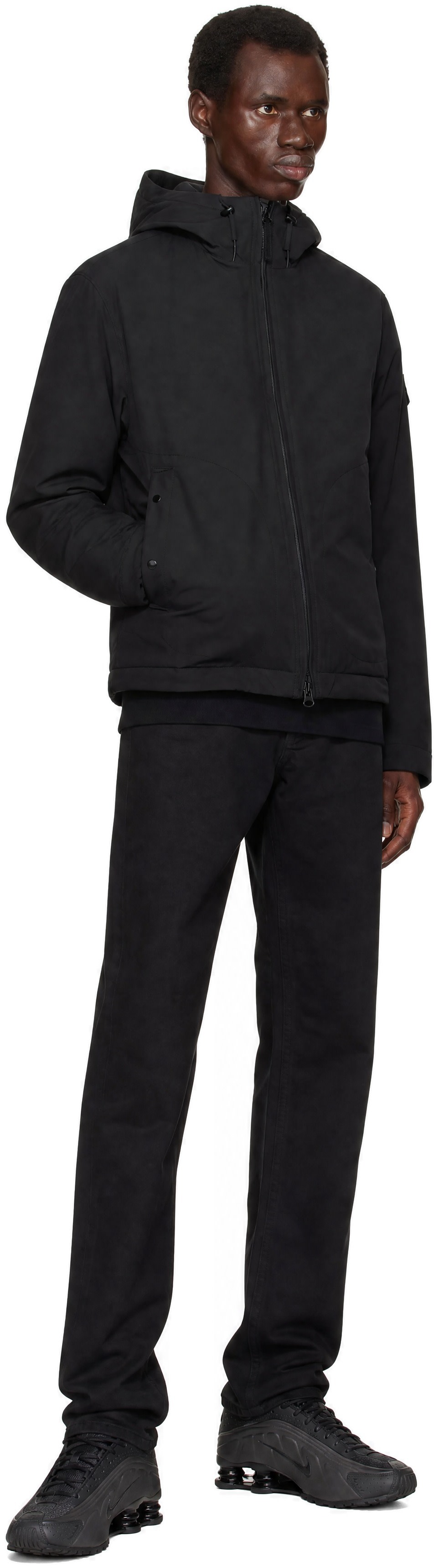 Stone Island - Black 4100108 Soft Shell Short Parka Jacket