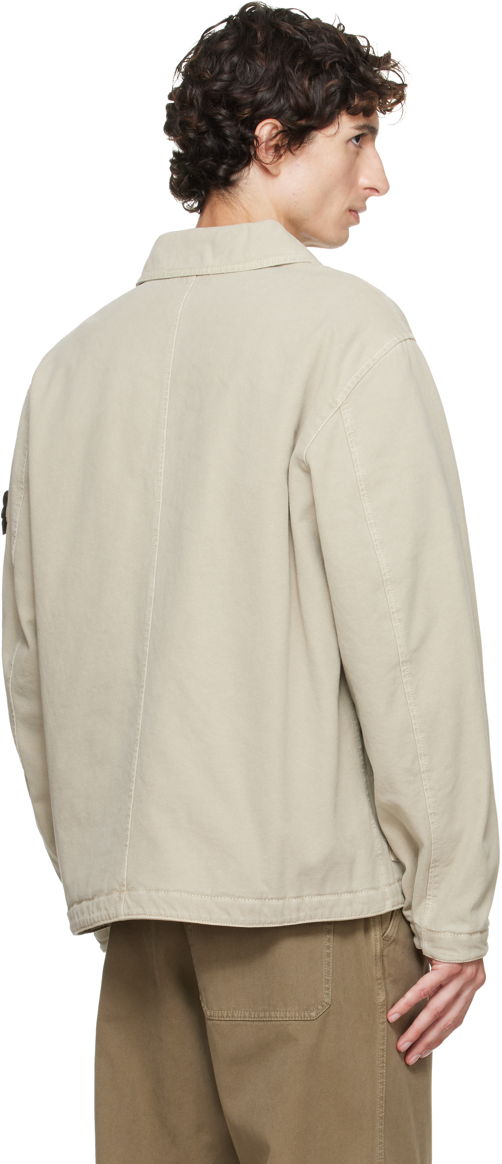 Stone Island: ベージュ 4100048 Organic Panama Cotton ジャケット