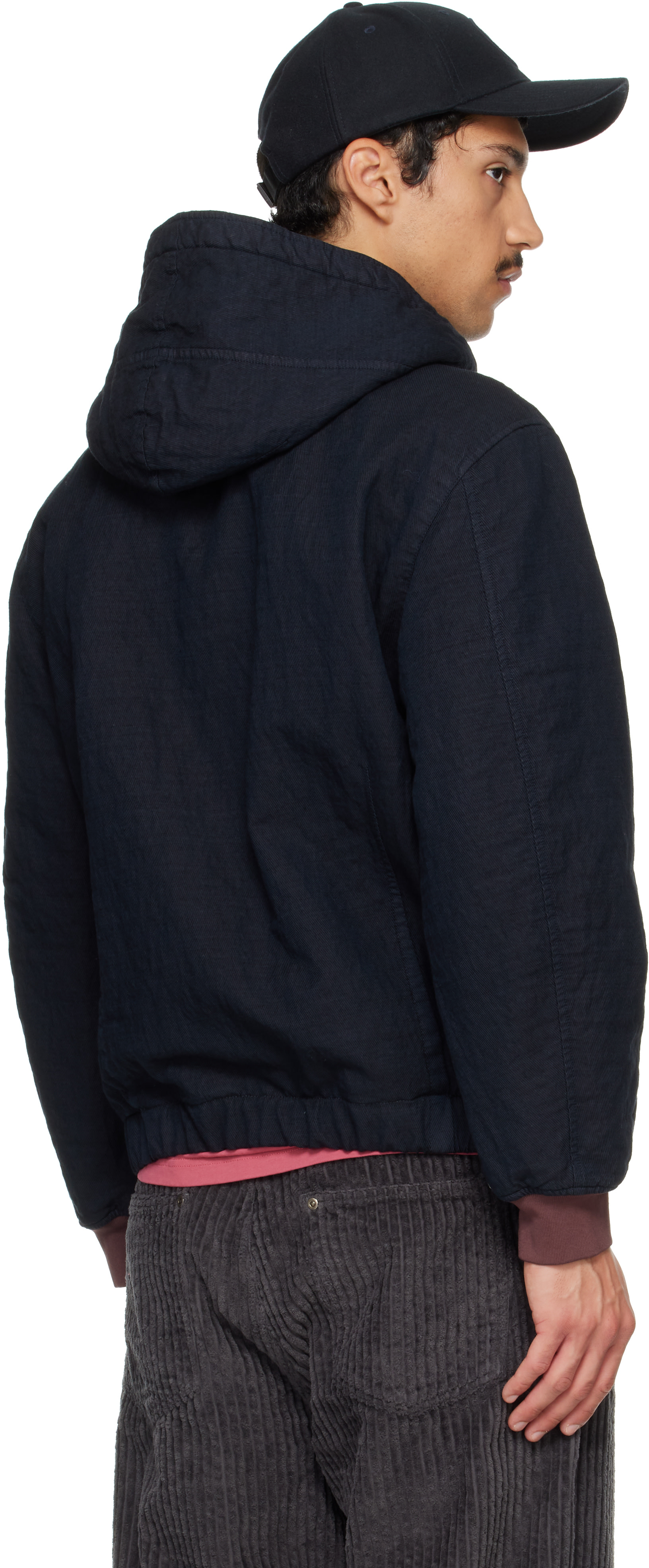 Stone Island - Navy 4100042 Diagonal Cotton Wool Jacket