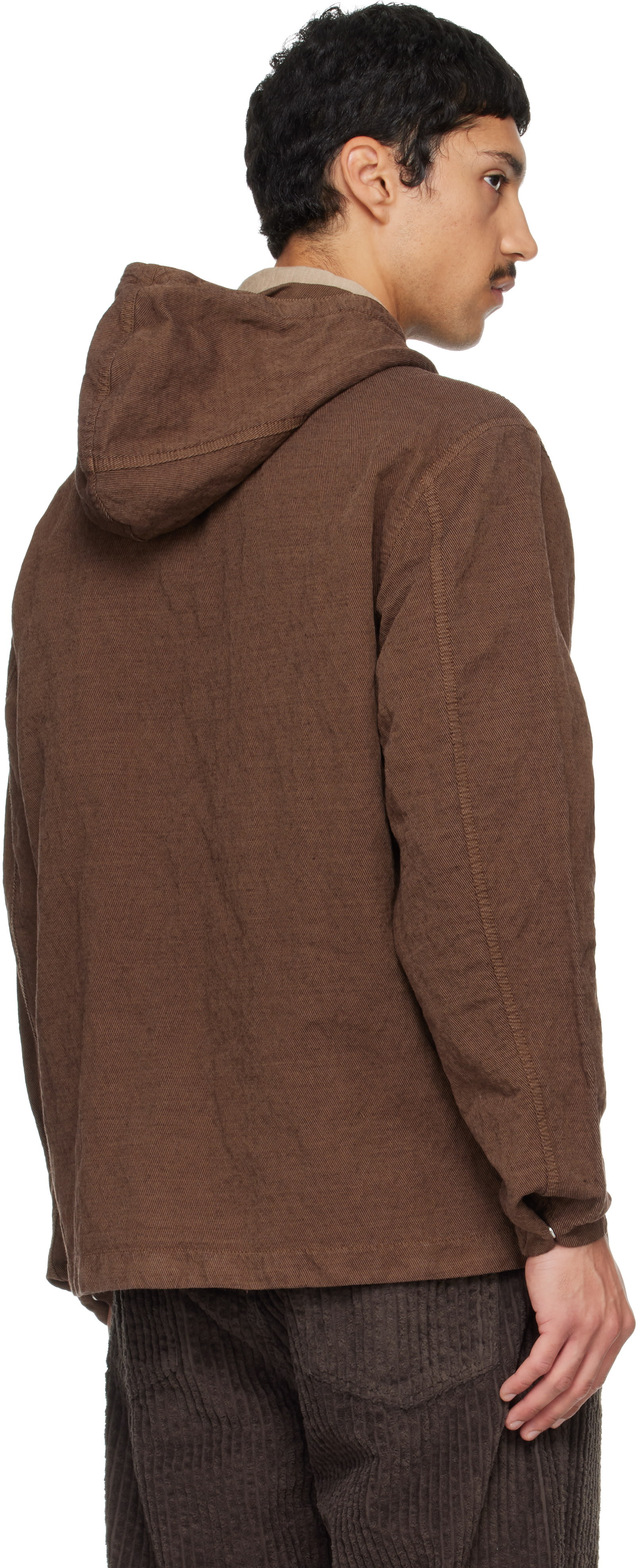 Stone Island - Brown 1200035 Diagonal Cotton Wool Jacket