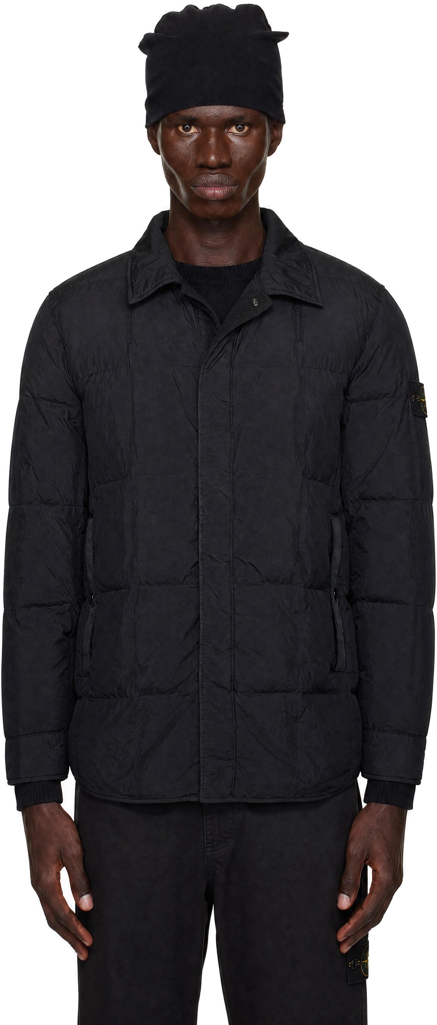 Stone Island - Black 4100033 Micro Twill Down Jacket