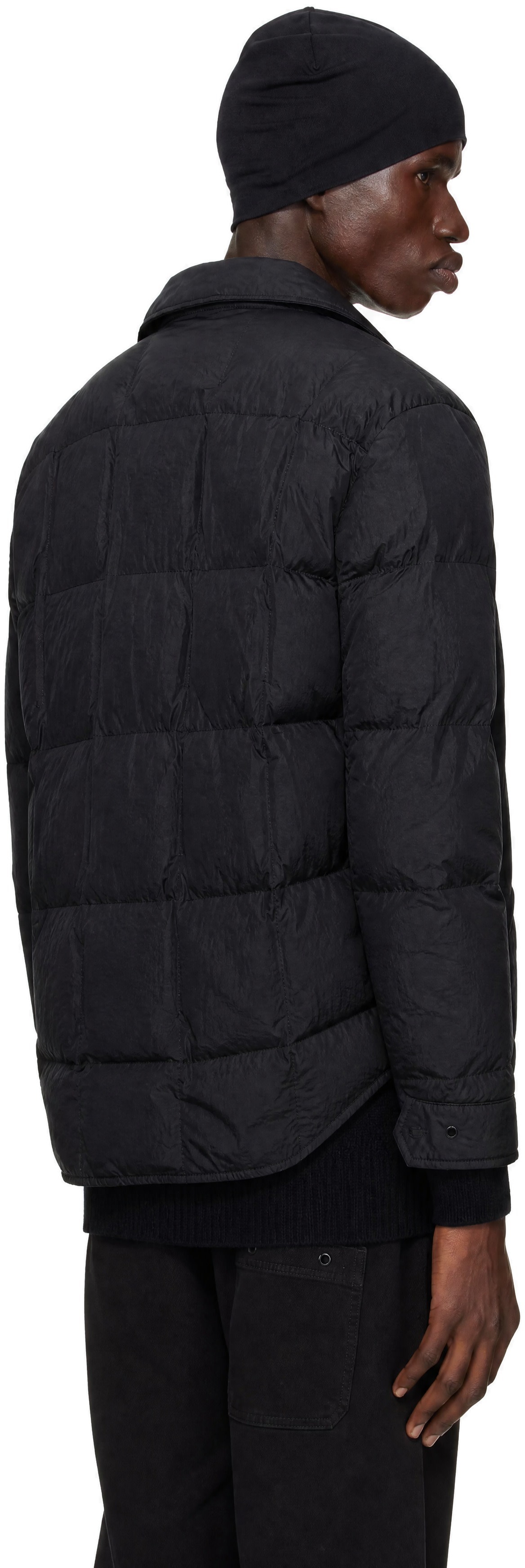 Stone Island - Black 4100033 Micro Twill Down Jacket