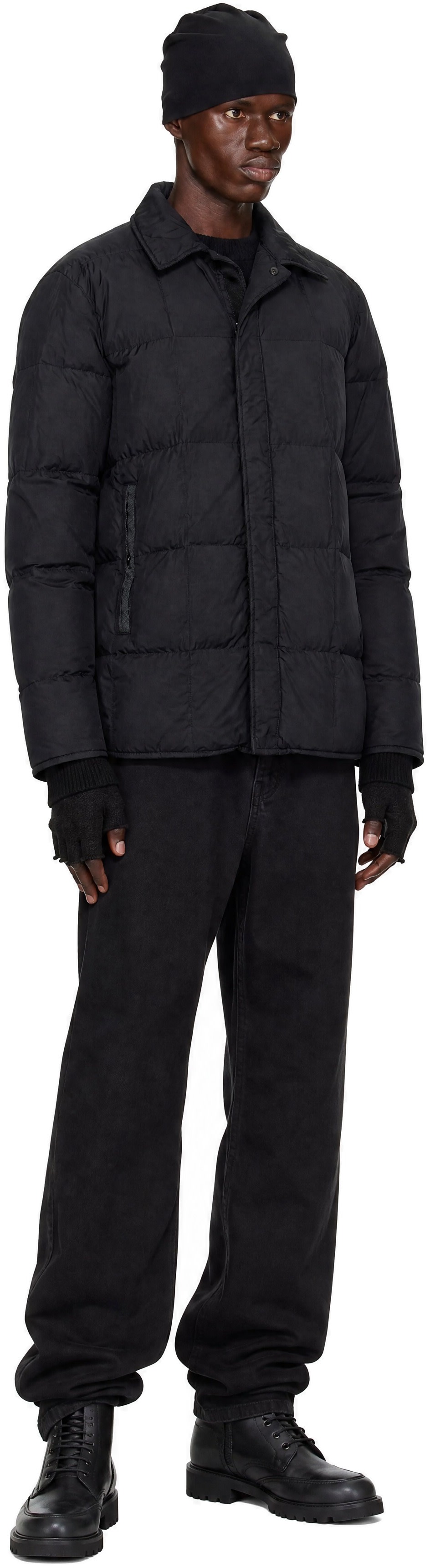 Stone Island - Black 4100033 Micro Twill Down Jacket