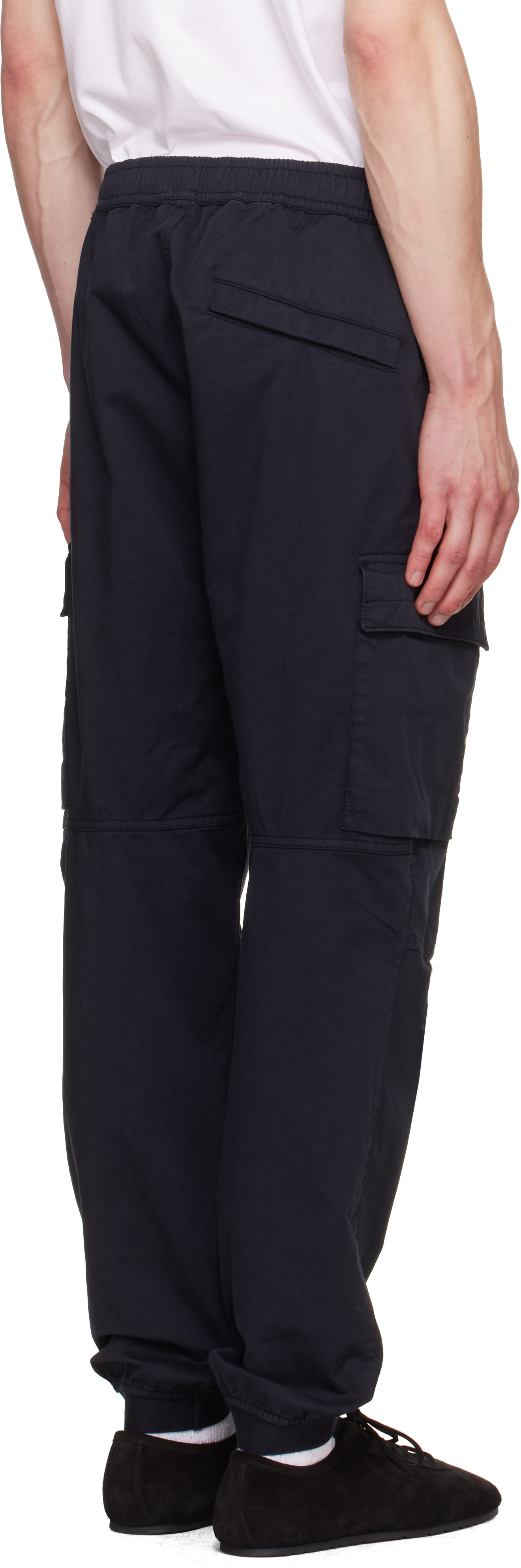 Stone Island: ネイビー 3100031 Stretch Organic Twill カーゴパンツ