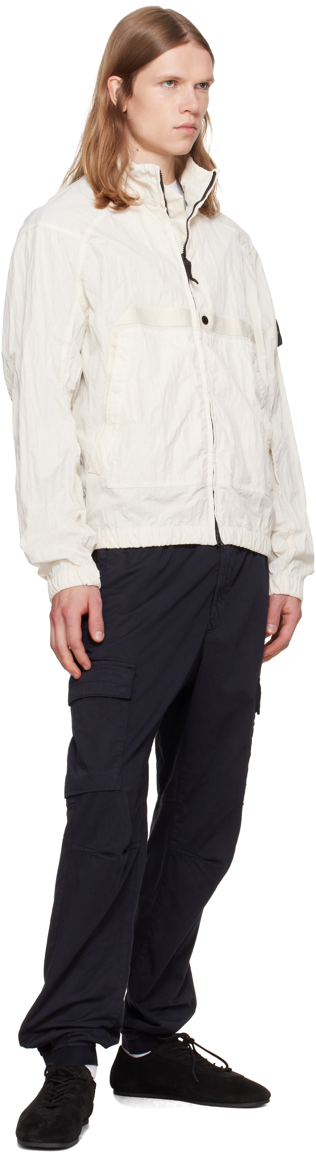 Stone Island: ネイビー 3100031 Stretch Organic Twill カーゴパンツ