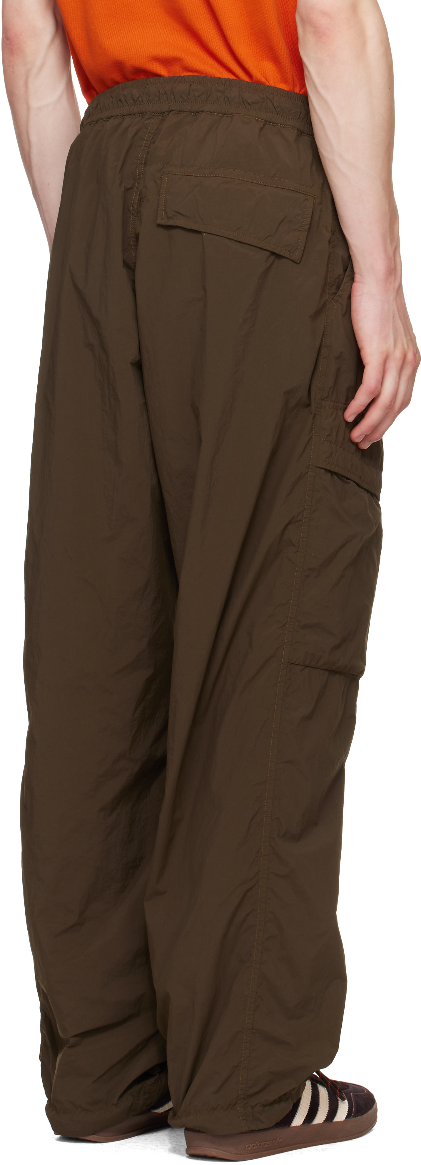 Stone Island: カーキ Nylon Smerigliato S.I. Ghost パンツ | SSENSE 日本