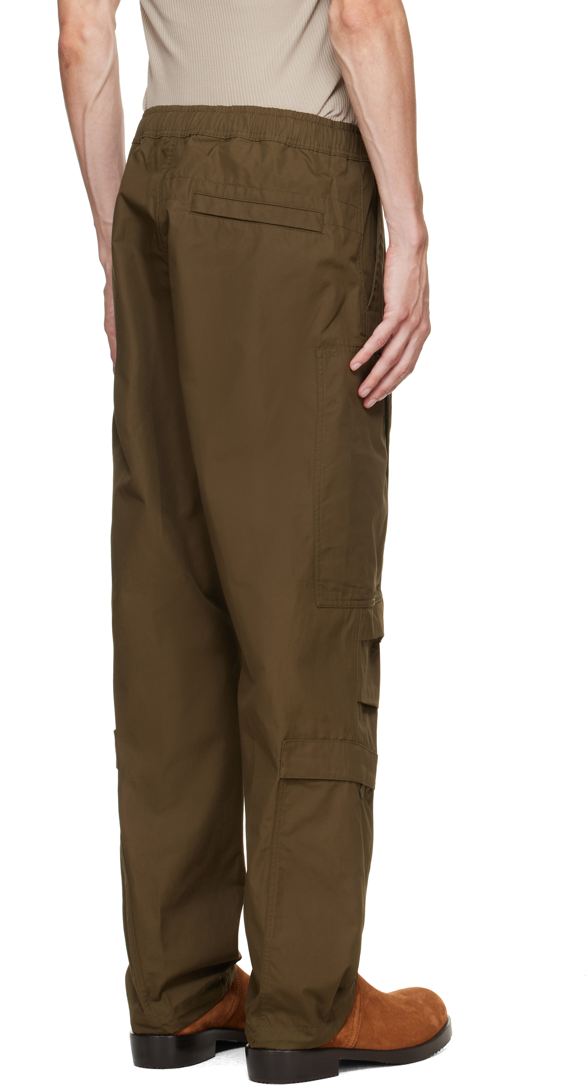 STONE  カーゴ パンツ ワーク カーキ W30 Stone Island: カーキ 3100022 All-Weather Cotton Canvas_S.I. Ghost