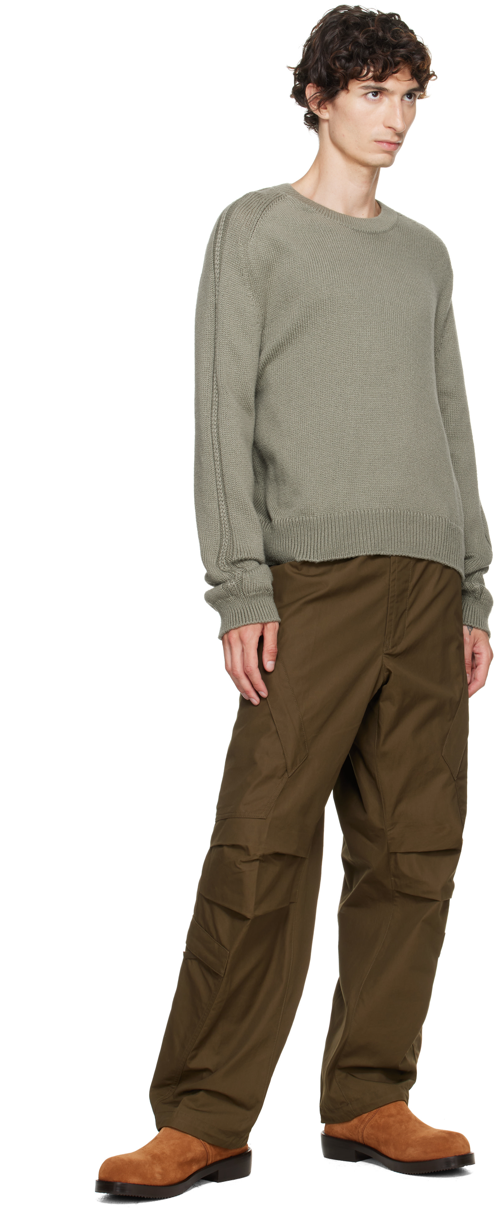 Stone Island: カーキ 3100022 All-Weather Cotton Canvas_S.I. Ghost