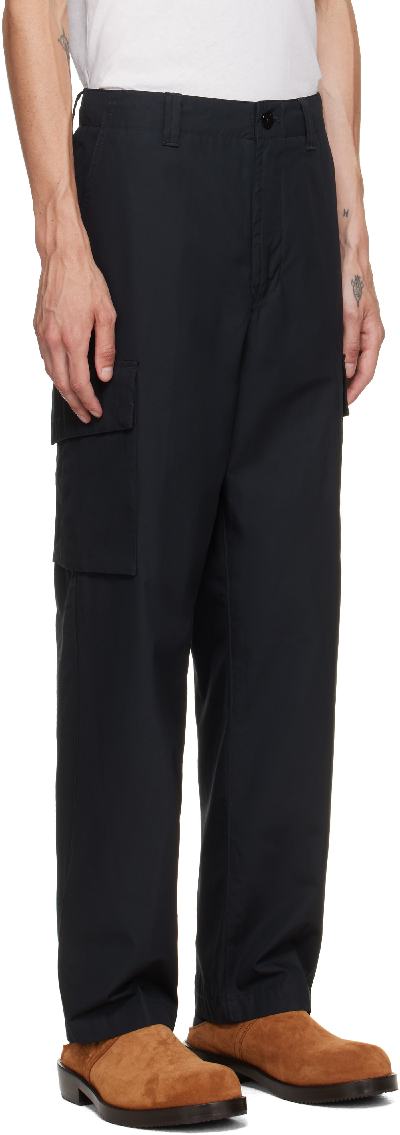 Stone Island: ブラック 3100021 All-Weather Cotton Canvas_S.I