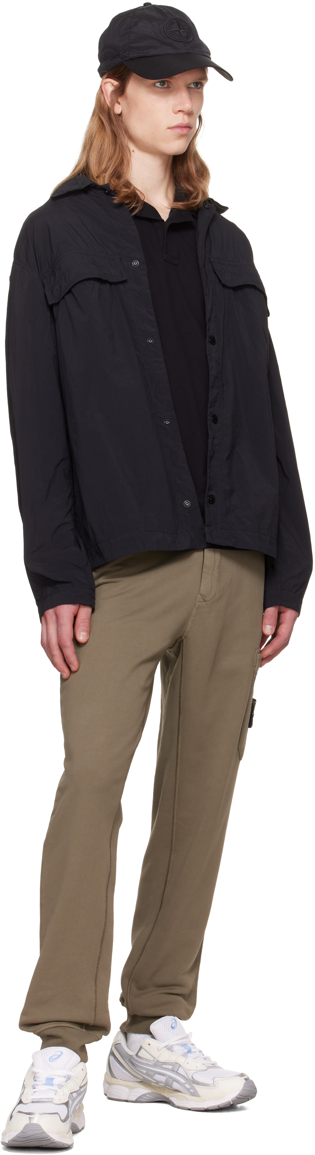 Stone Island: カーキ 6200010 Organic Cotton Fleece スウェット