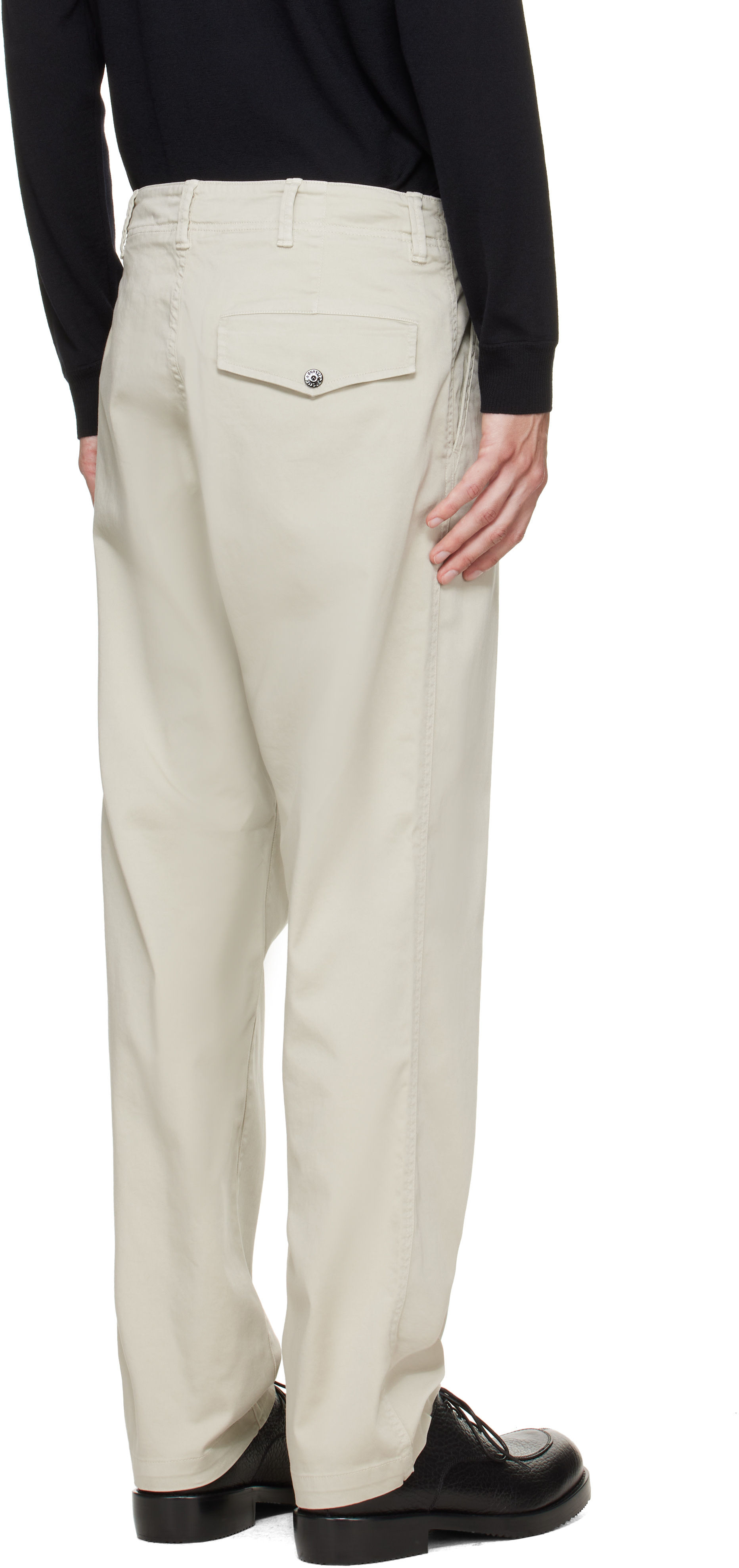 Stone Island: ベージュ 3100012 Stretch Organic Cotton Satin