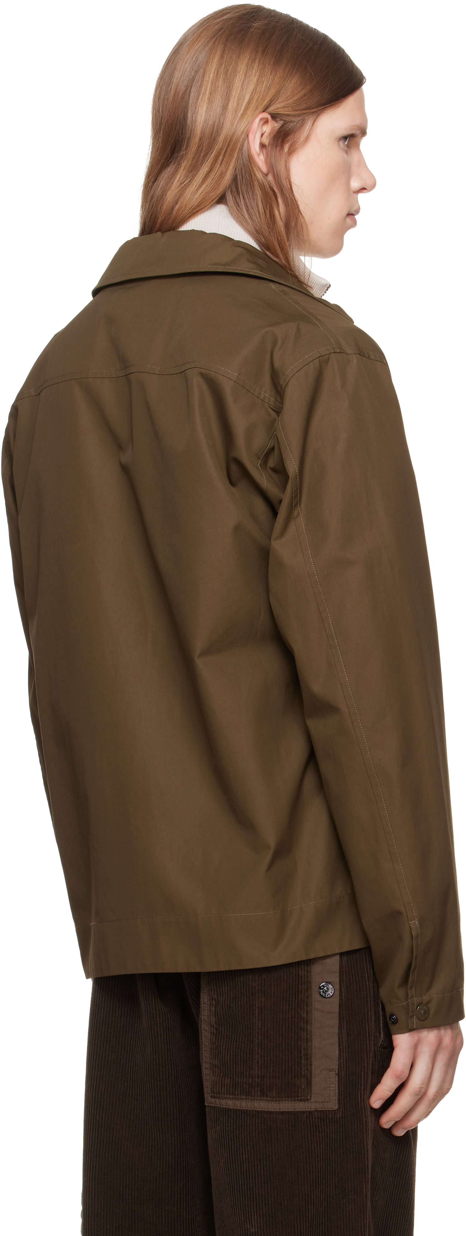 Stone Island: カーキ 1200018 All-Weather Cotton Canvas ジャケット