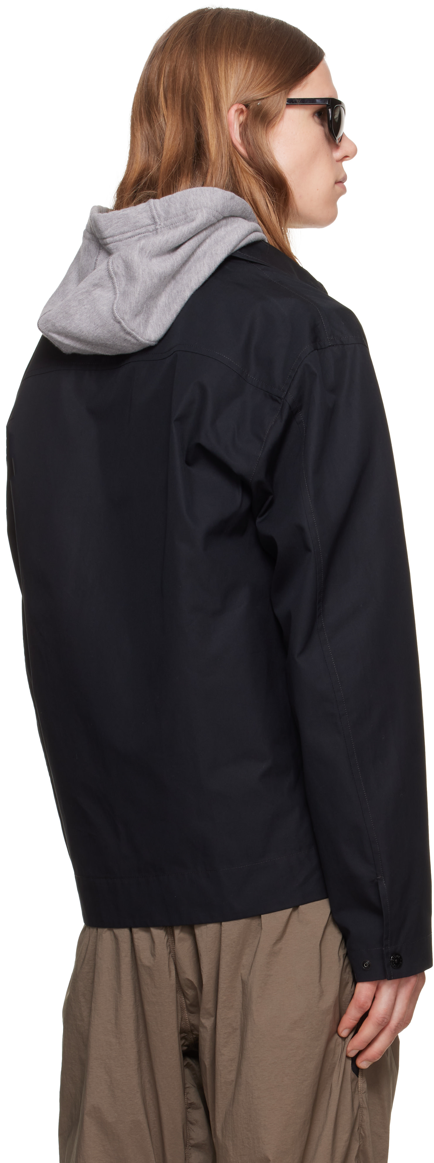 Stone Island: ブラック 1200018 All-Weather Cotton Canvas