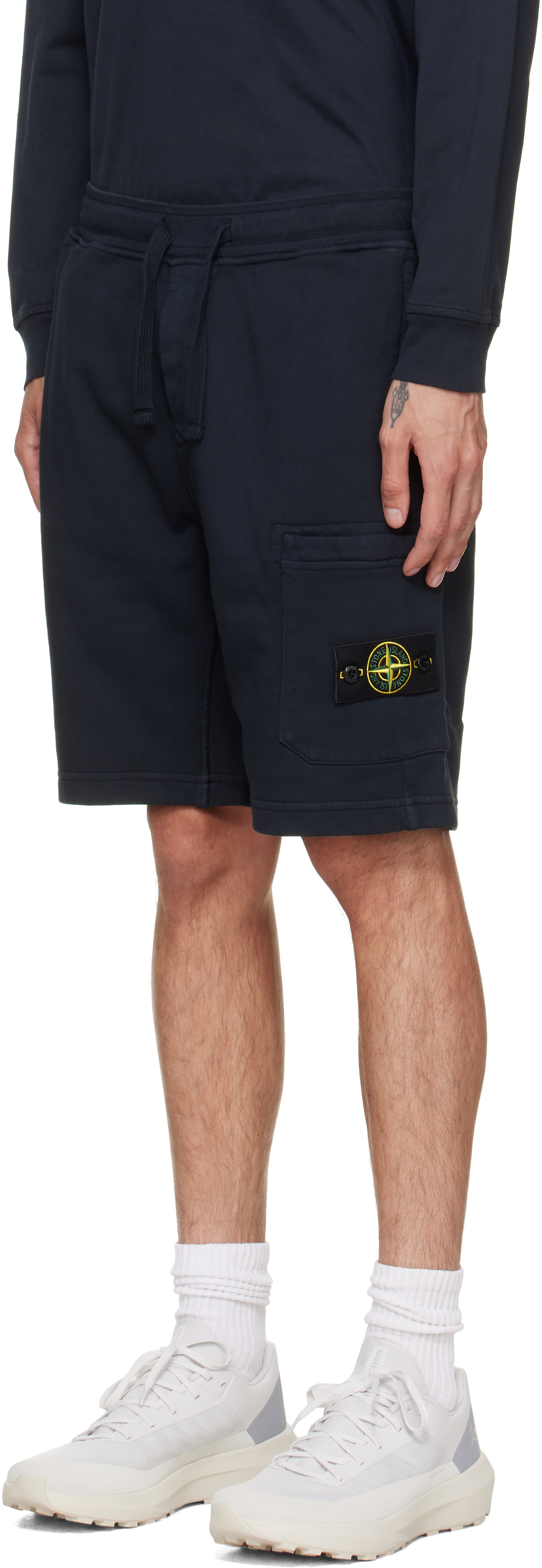 Stone Island: ネイビー 6200011 Organic Cotton Fleece スウェット