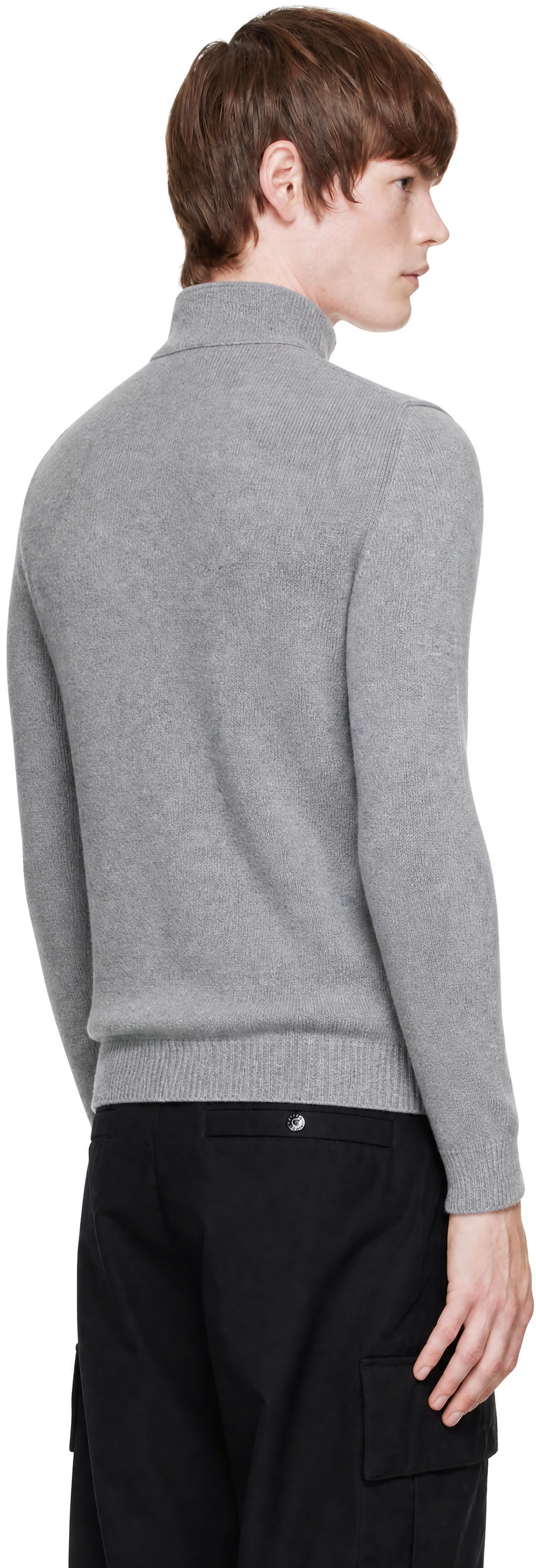Stone Island - Gray 5100047 Lambswool Jacket